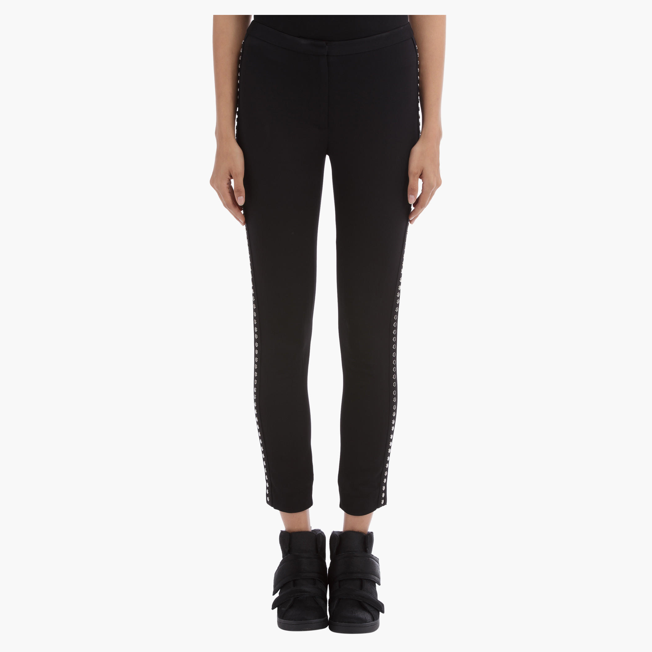 BLACK by Splash Studs Embellished Pants-women-clothing-bottoms-trousers-image-1