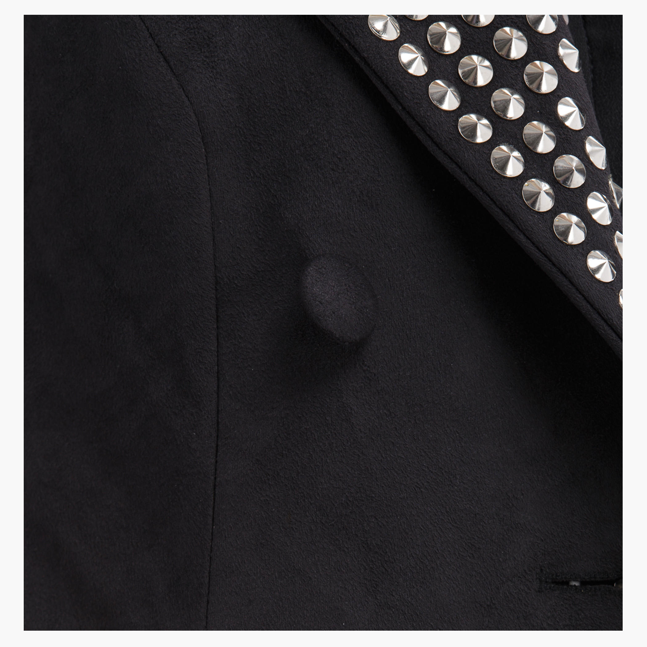 BLACK by Splash Stud Embellished Jacket with Long Sleeves-women-clothing-coatsandjackets-coats-image-5