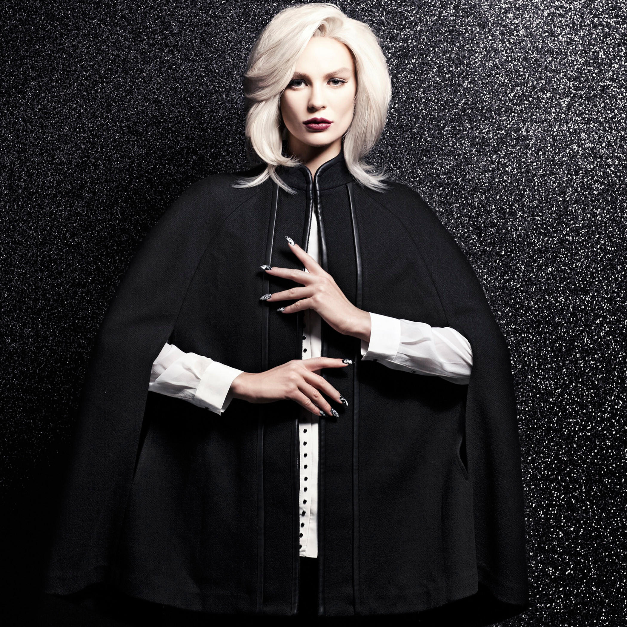 BLACK by Splash Cape Jacket with Piping-women-clothing-coatsandjackets-coats-image-1