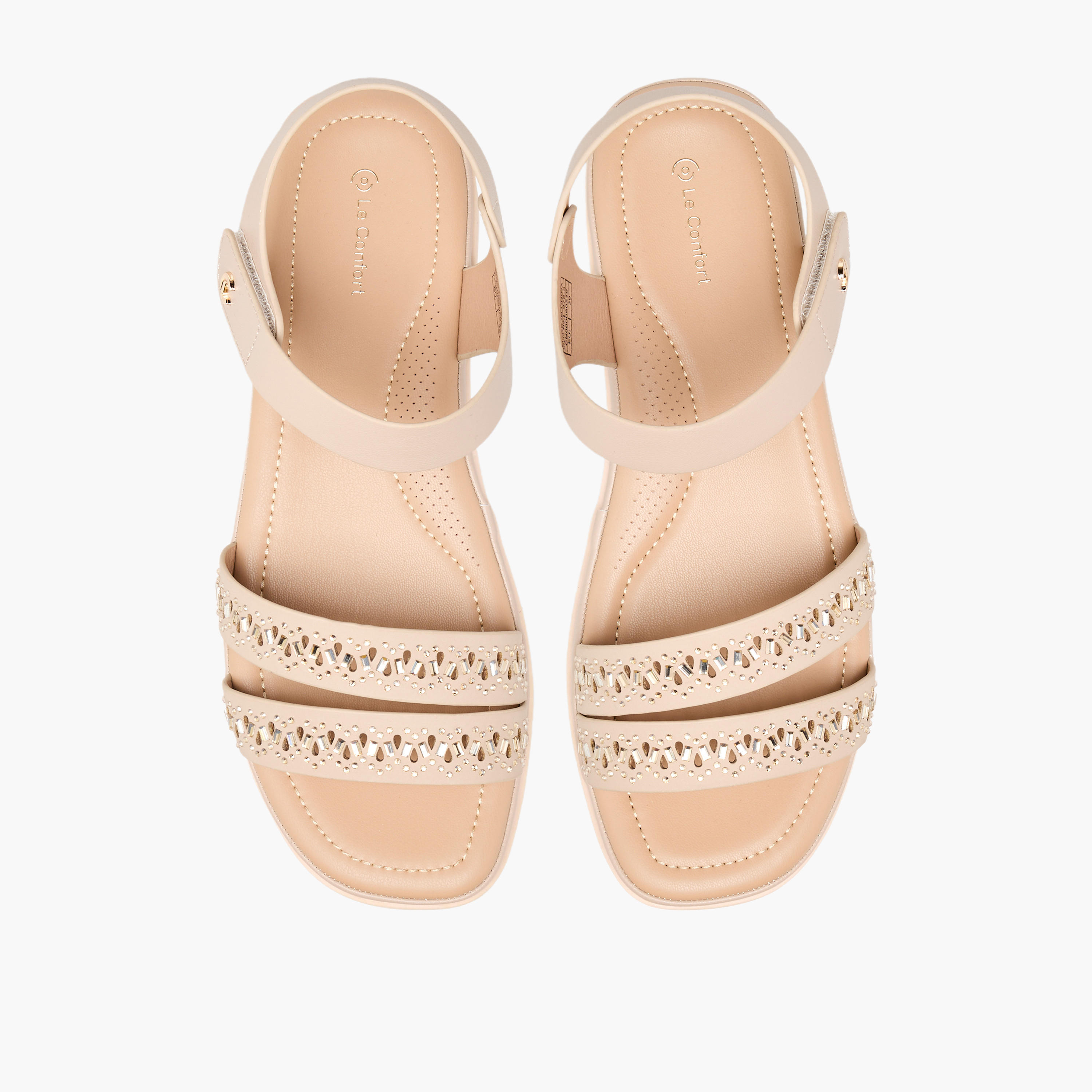 Le Confort Women Embellished Sandals-women-shoes-flats-sandals-image-1