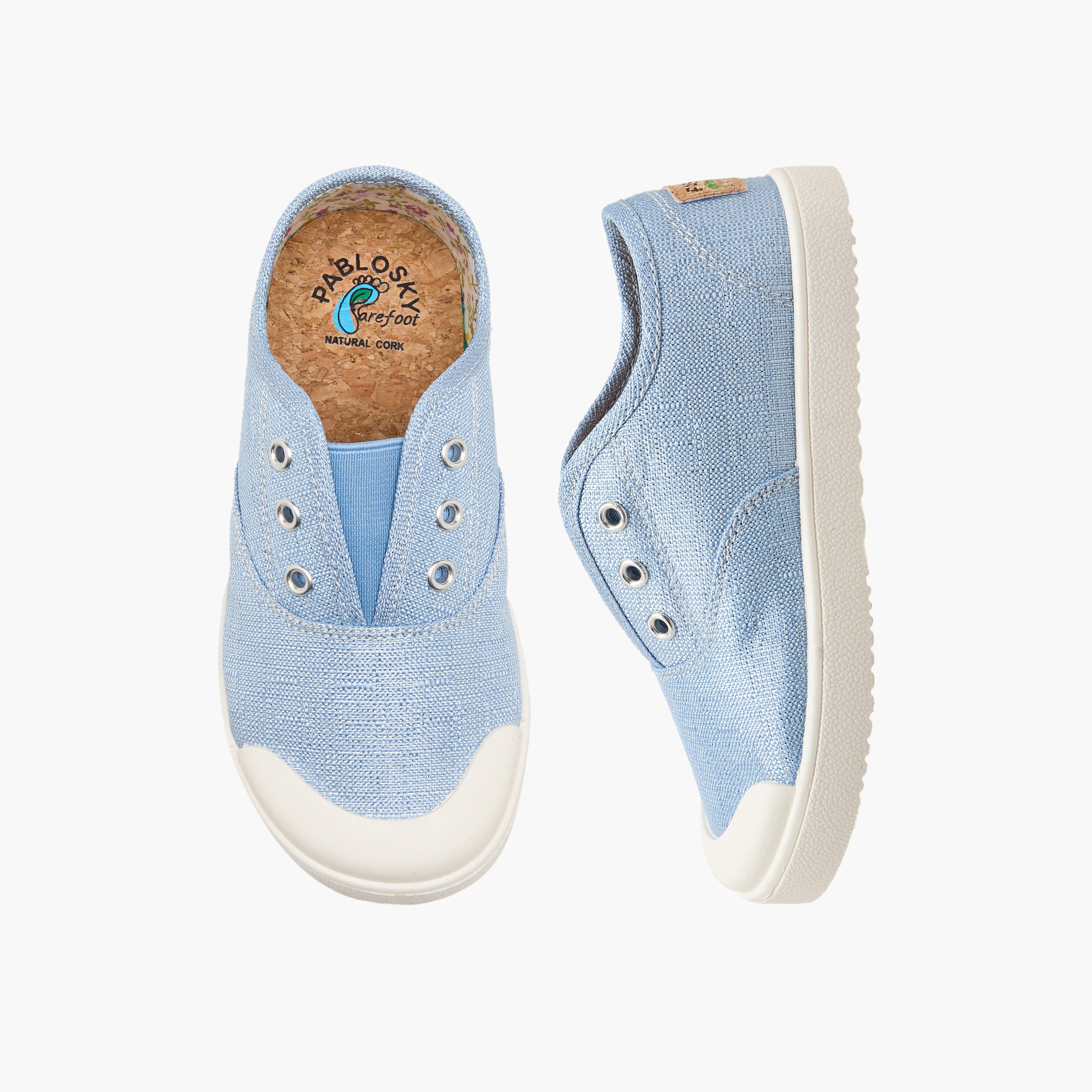 حذاء كانفاس بشريط مطاطي من بابلوفسكي-baby-girls-shoes-closedshoes-image-1