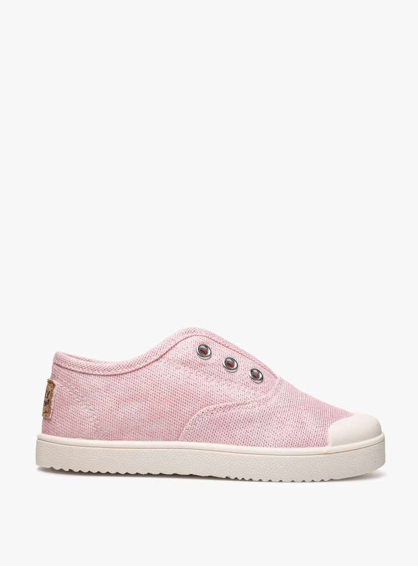 Pablosky Canvas Sneakers with Eyelets-baby-girls-shoes-closedshoes-image-2