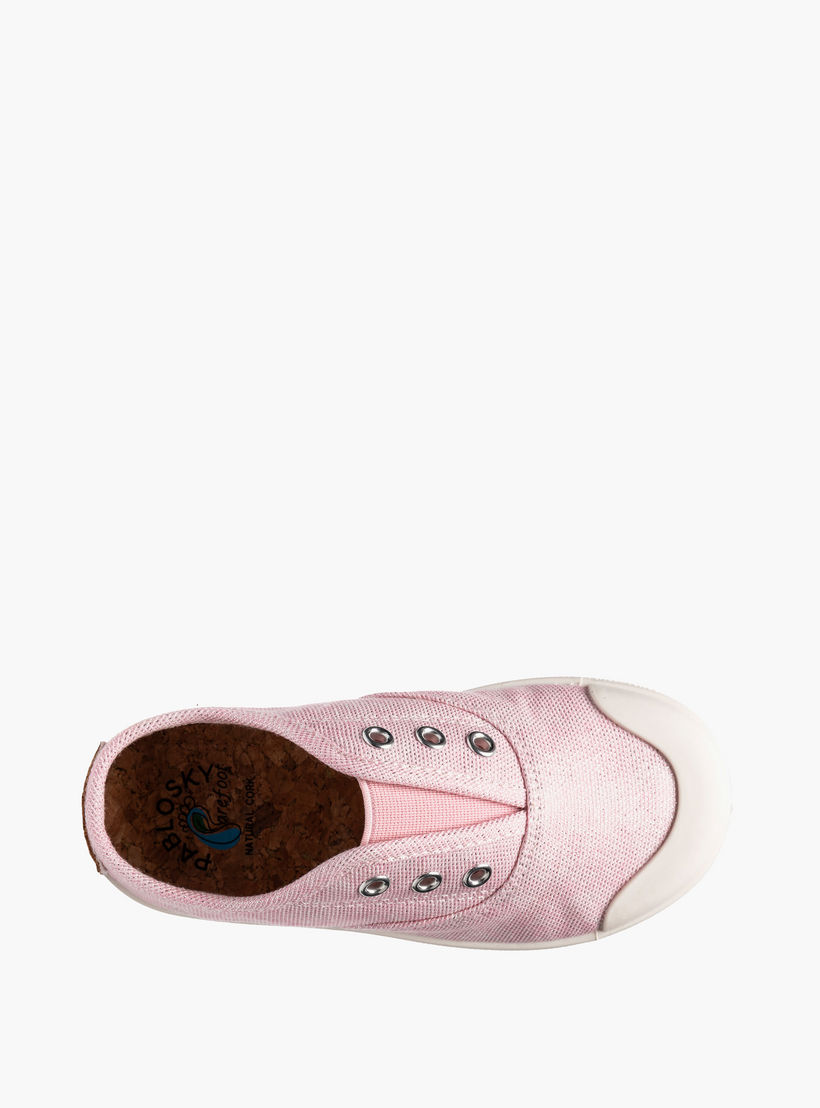 Pablosky Canvas Sneakers with Eyelets-baby-girls-shoes-closedshoes-image-4