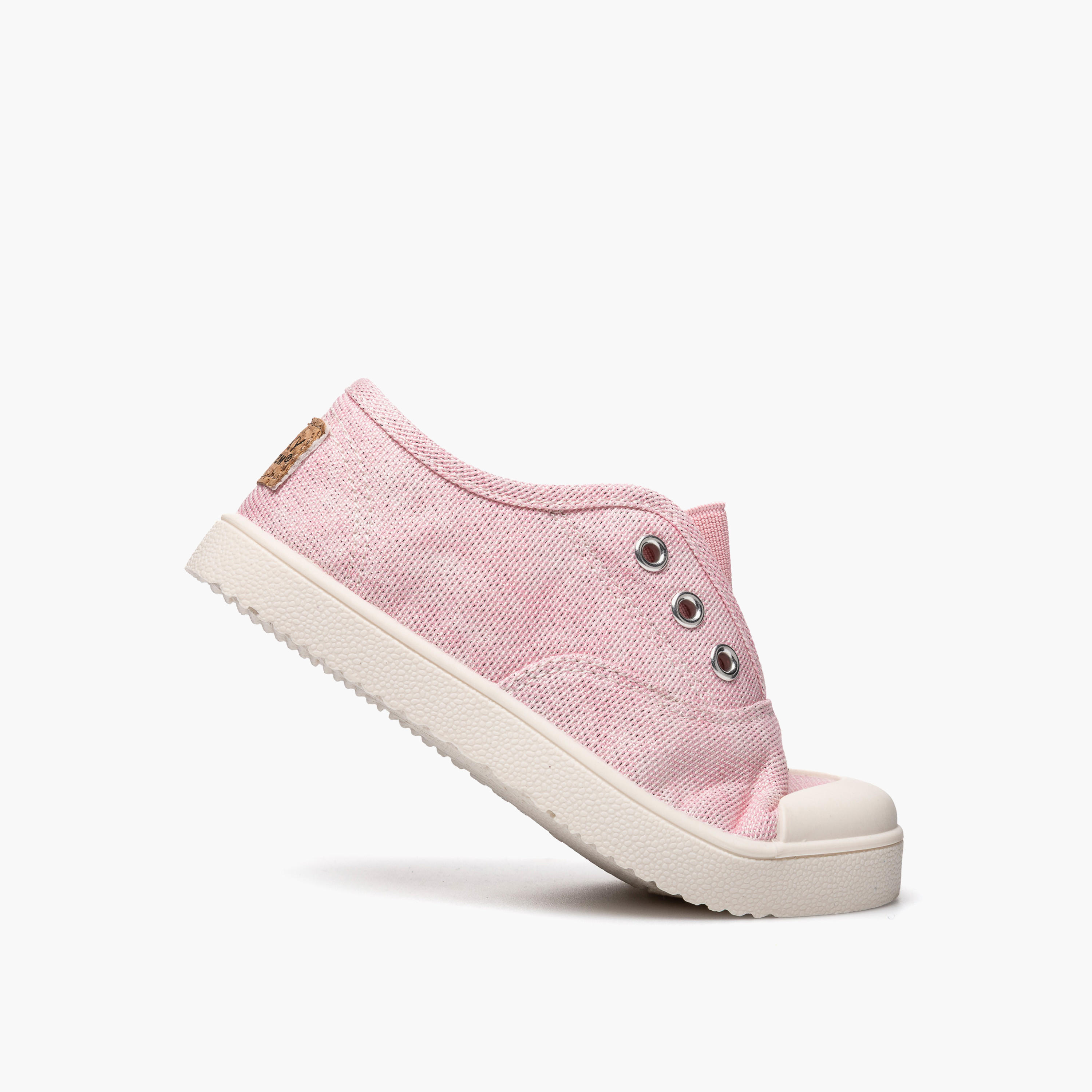 Pablosky Canvas Sneakers with Eyelets-baby-girls-shoes-closedshoes-image-5