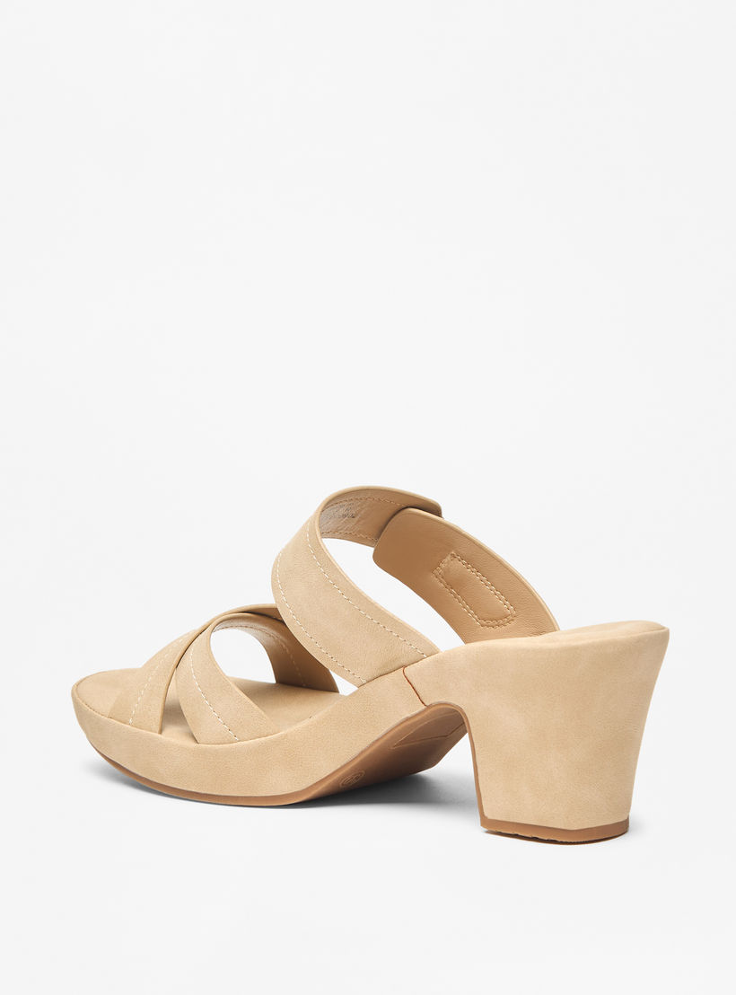 Le Confort Solid Slip-On Cross Strap Comfort Sandals-women-shoes-sandals-heeled-image-2