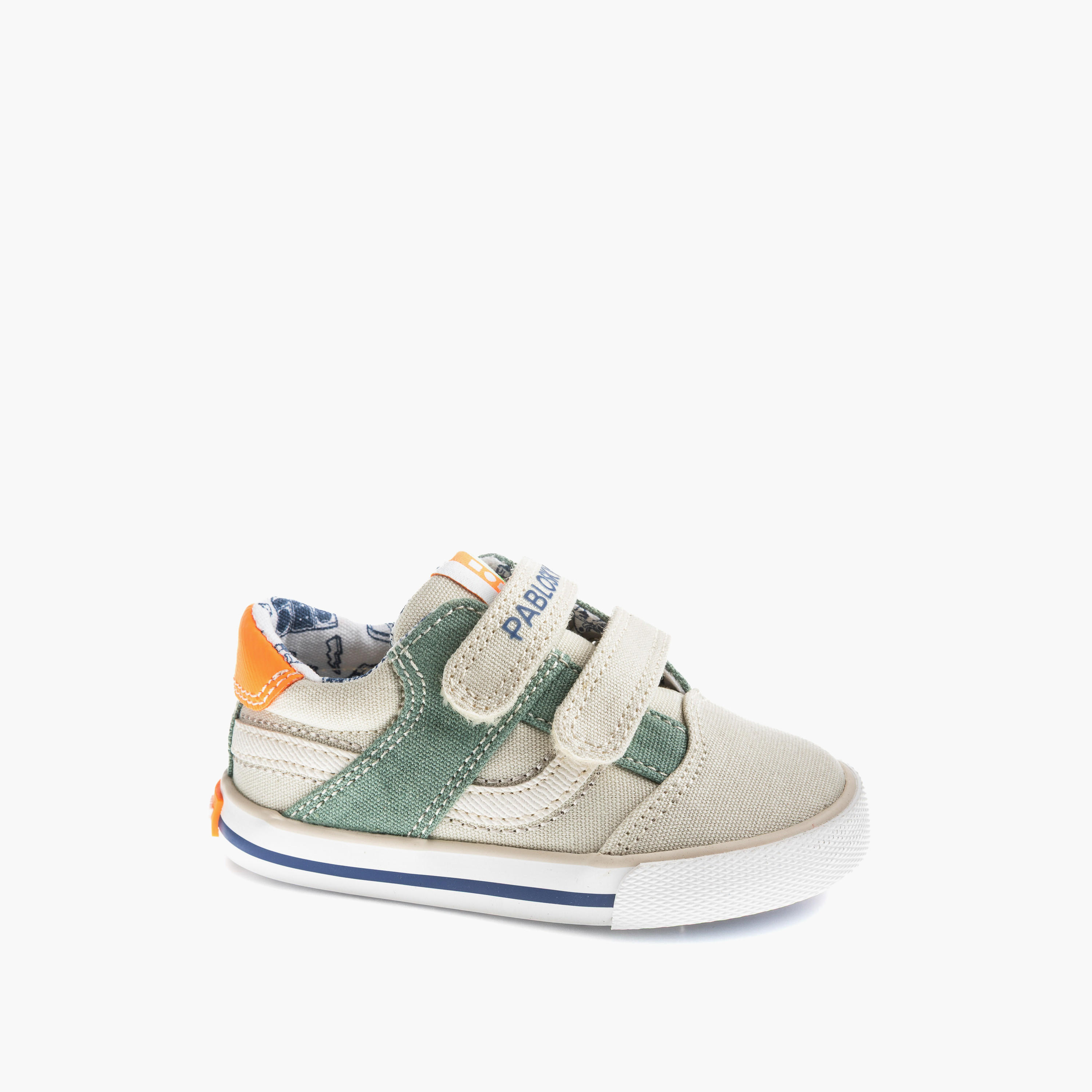 Pablosky Canvas Sneakers with Hook & Loop Closure-baby-boys-shoes-closedshoes-image-1
