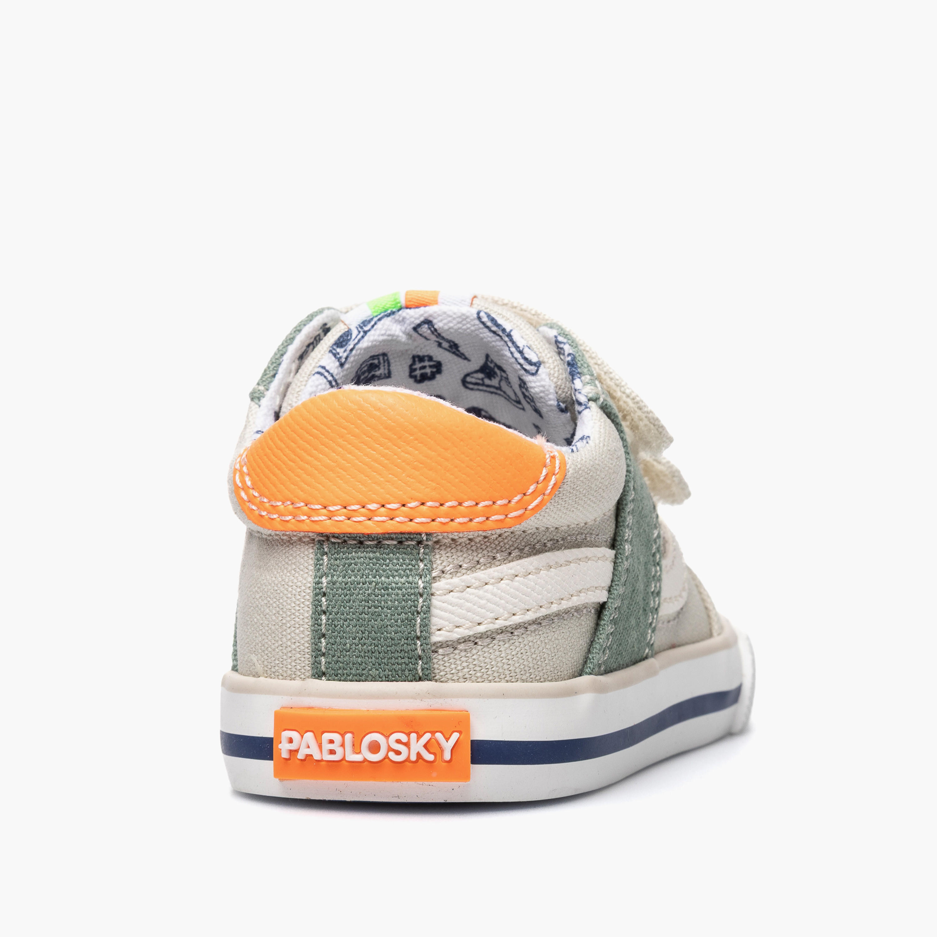 Pablosky Canvas Sneakers with Hook & Loop Closure-baby-boys-shoes-closedshoes-image-3