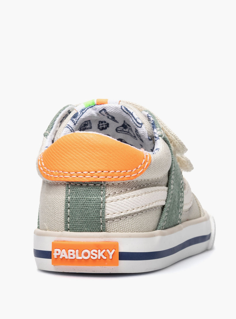 Pablosky Canvas Sneakers with Hook & Loop Closure-baby-boys-shoes-closedshoes-image-3