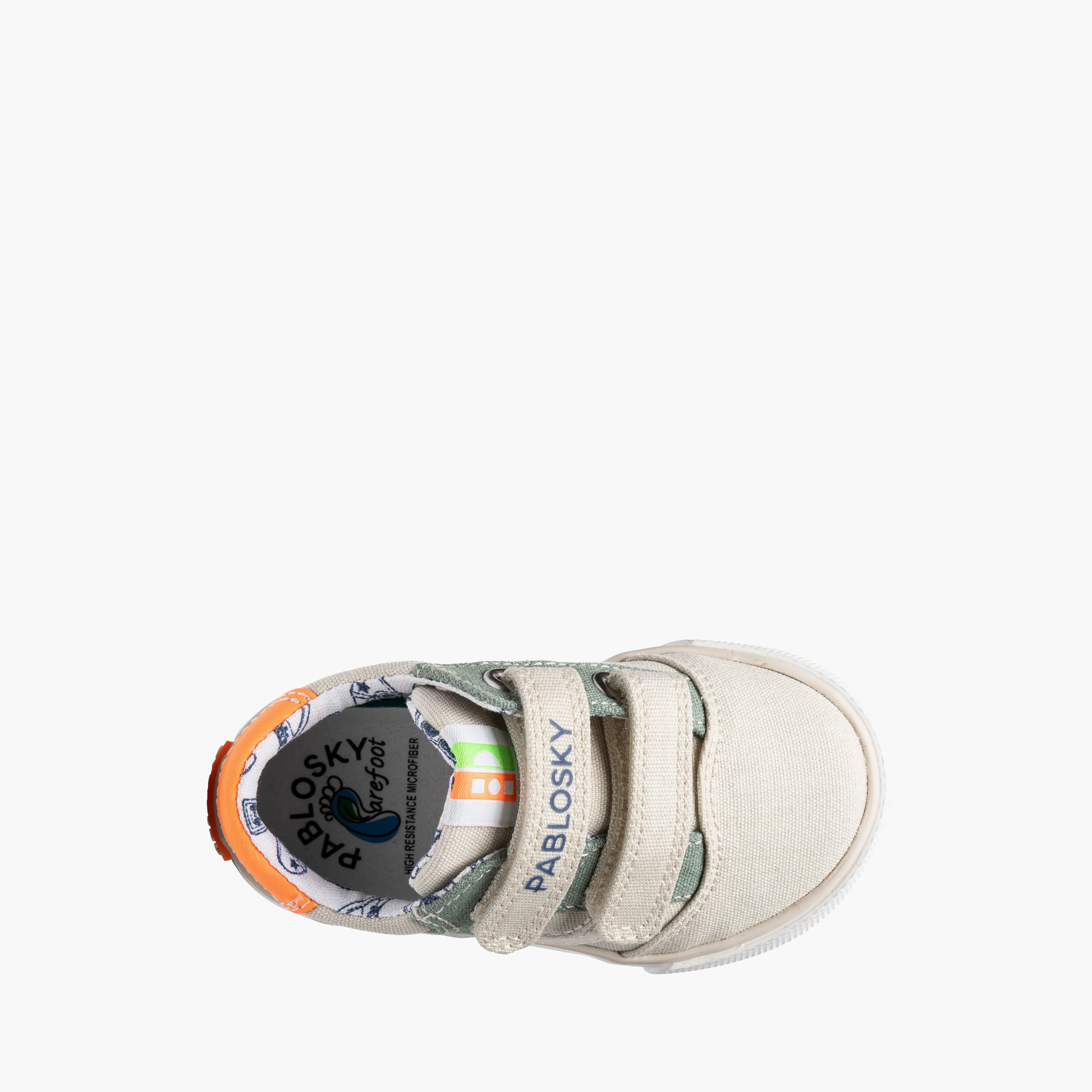 Pablosky Canvas Sneakers with Hook & Loop Closure-baby-boys-shoes-closedshoes-image-4