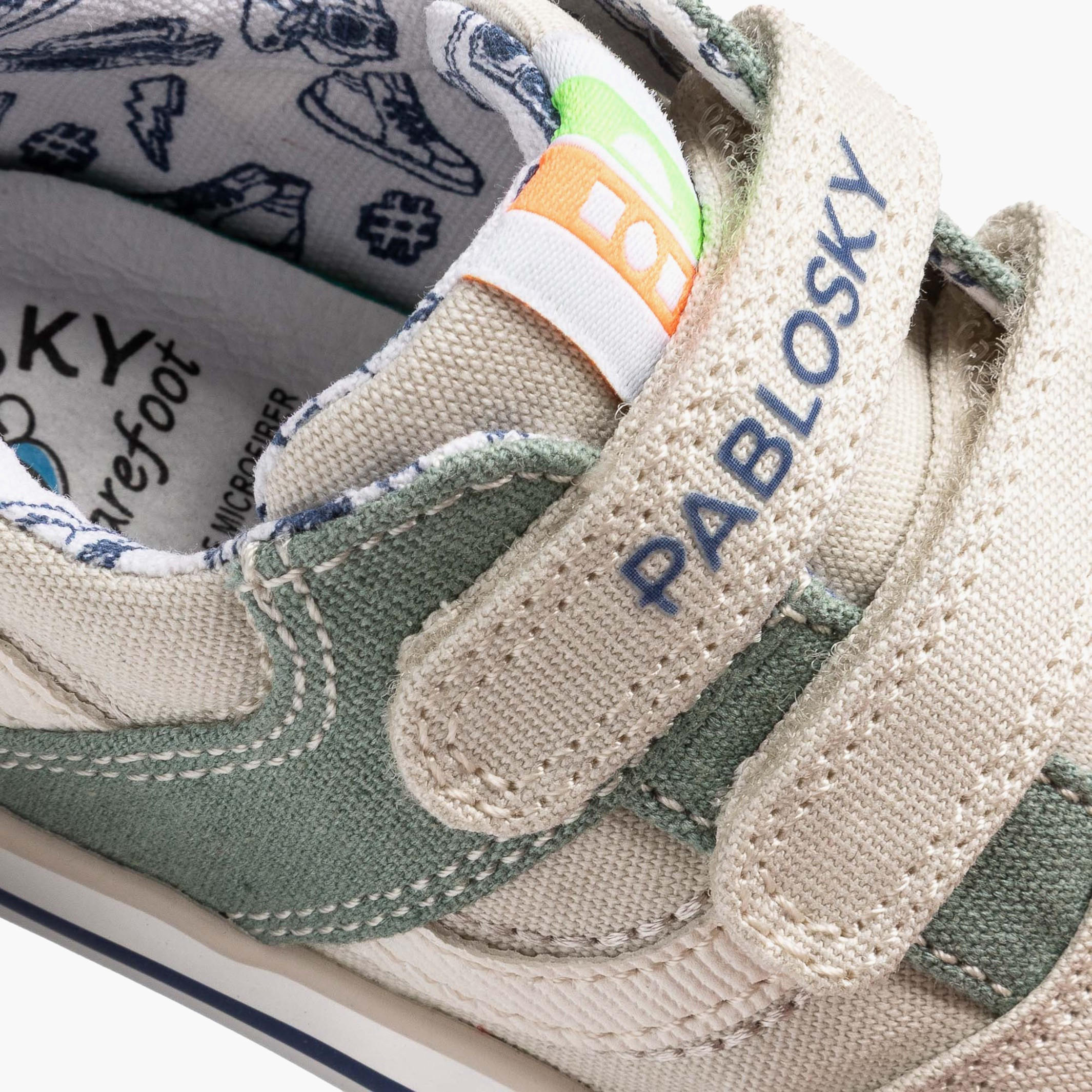Pablosky Canvas Sneakers with Hook & Loop Closure-baby-boys-shoes-closedshoes-image-7