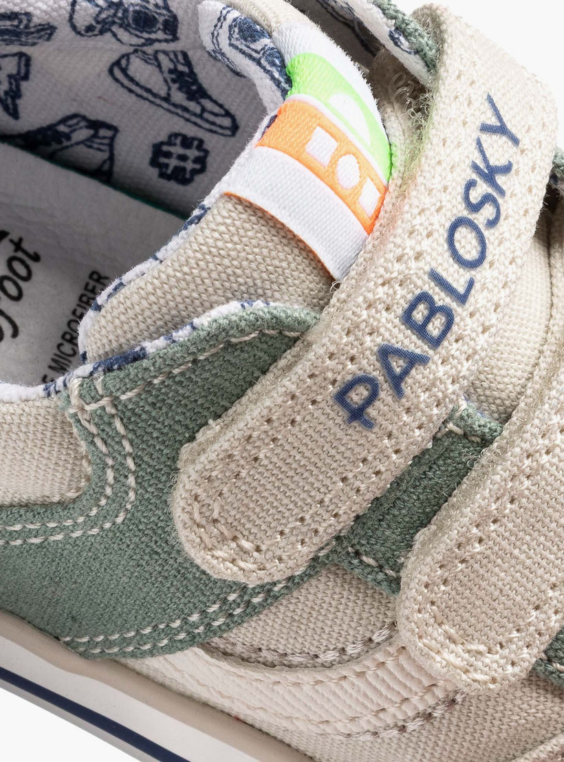 Pablosky Canvas Sneakers with Hook & Loop Closure-baby-boys-shoes-closedshoes-image-7