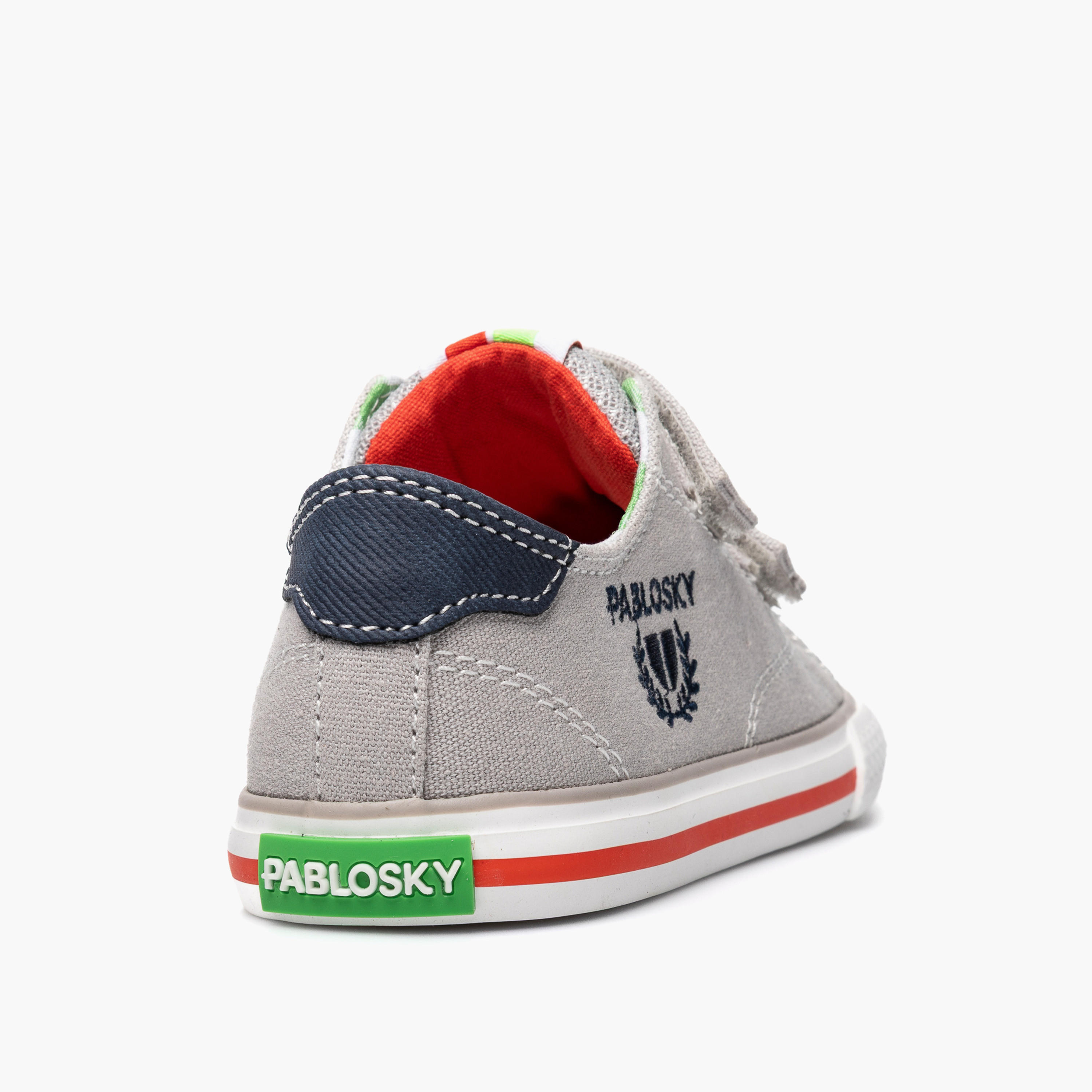 Pablosky Canvas Sneakers with Hook & Loop Closure-baby-boys-shoes-closedshoes-image-3