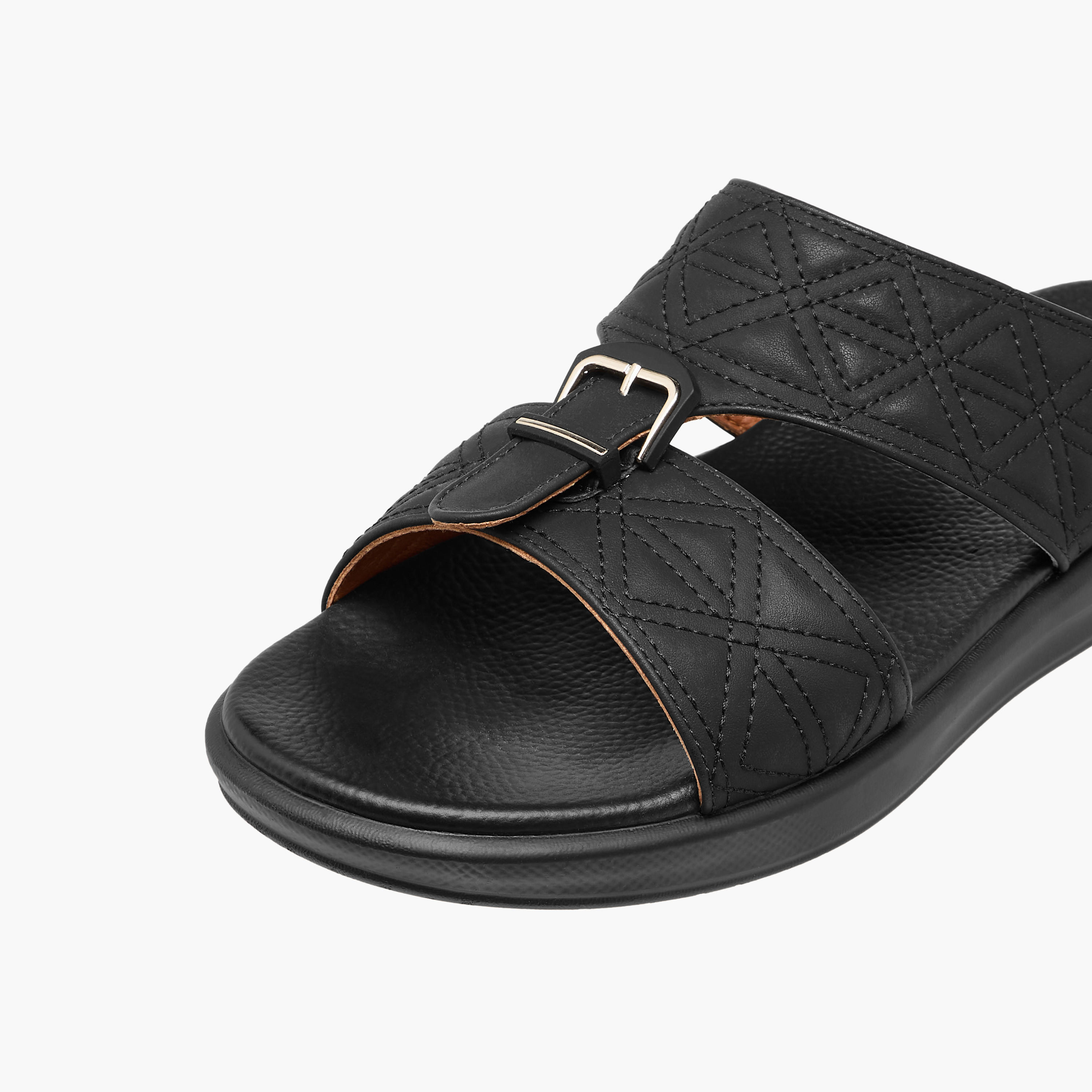 Duchini Men Buckle Accent Arabic Sandals-men-shoes-sandals-image-4