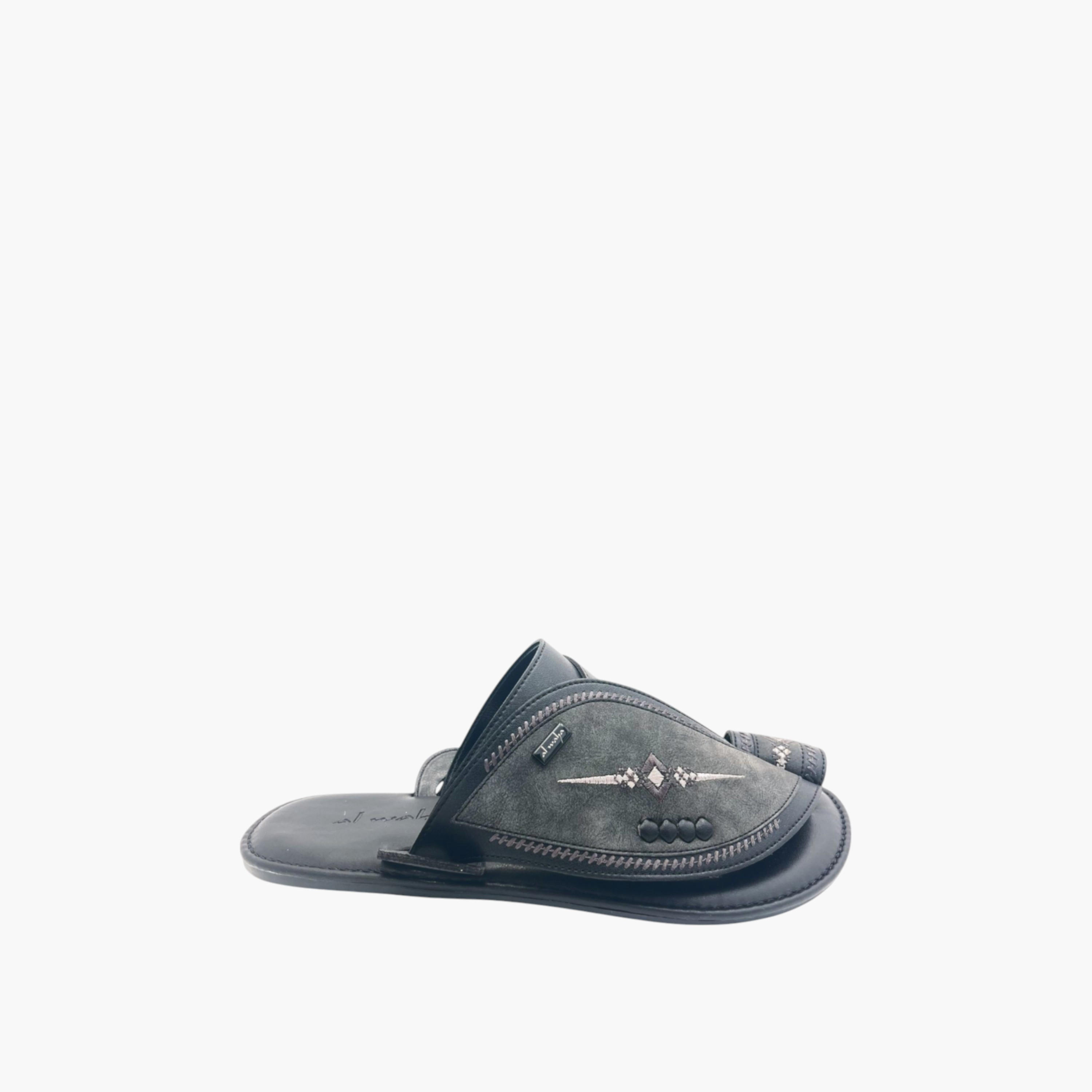 Al Waha Embroidered Slip-On Arabic Sandals-men-shoes-sandals-image-1
