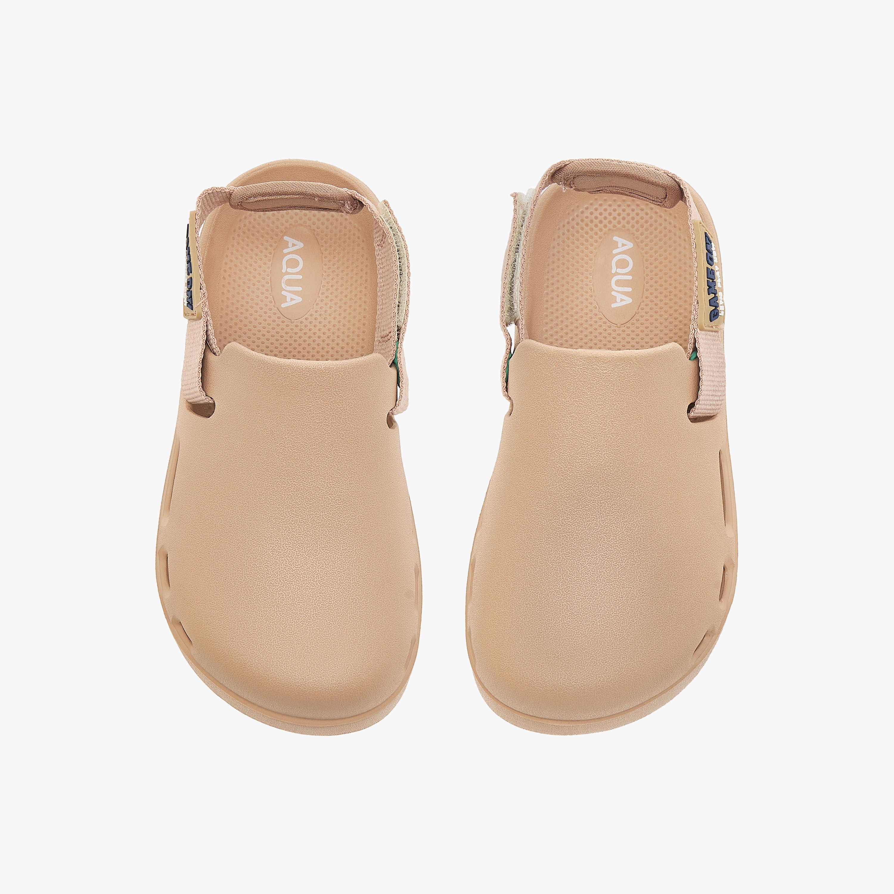Aqua Applique Detail Clogs with Backstrap-boys-shoes-sandals-image-1