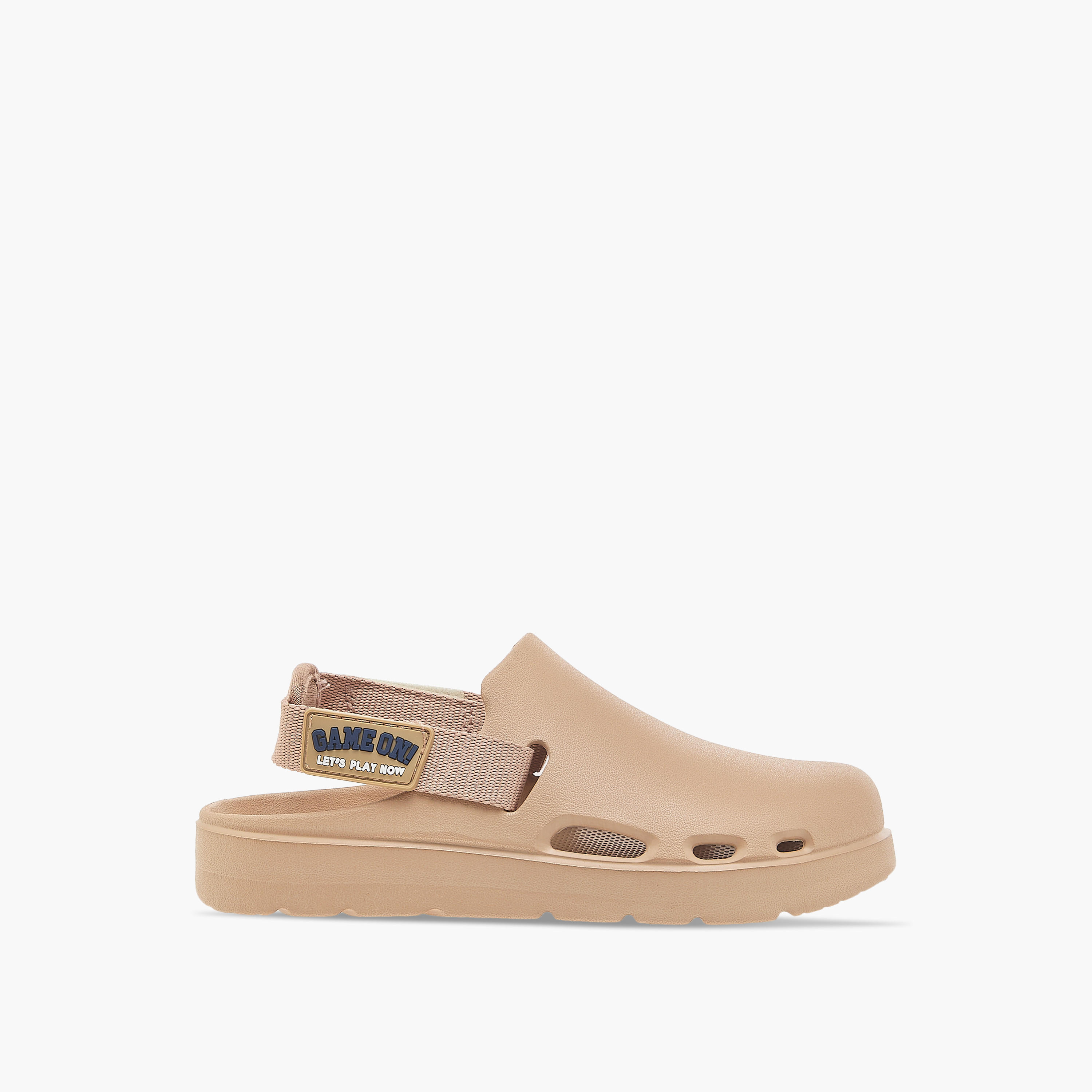 Aqua Applique Detail Clogs with Backstrap-boys-shoes-sandals-image-3