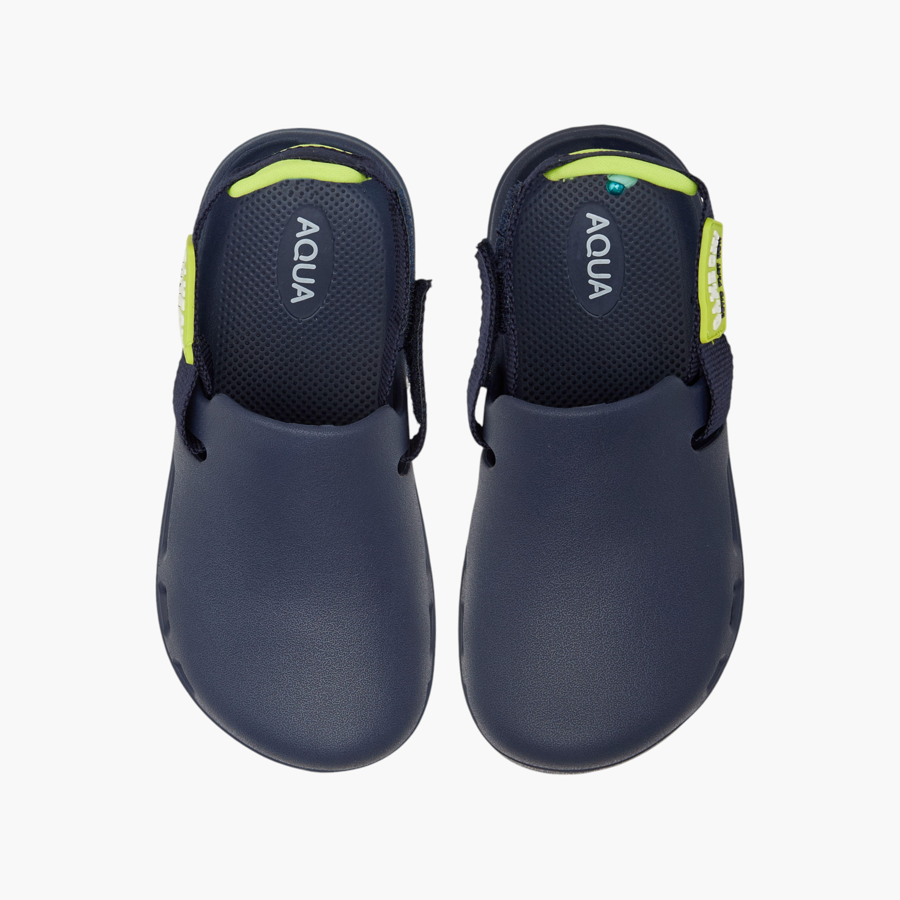 Aqua Applique Detail Clogs with Backstrap-boys-shoes-sandals-image-1