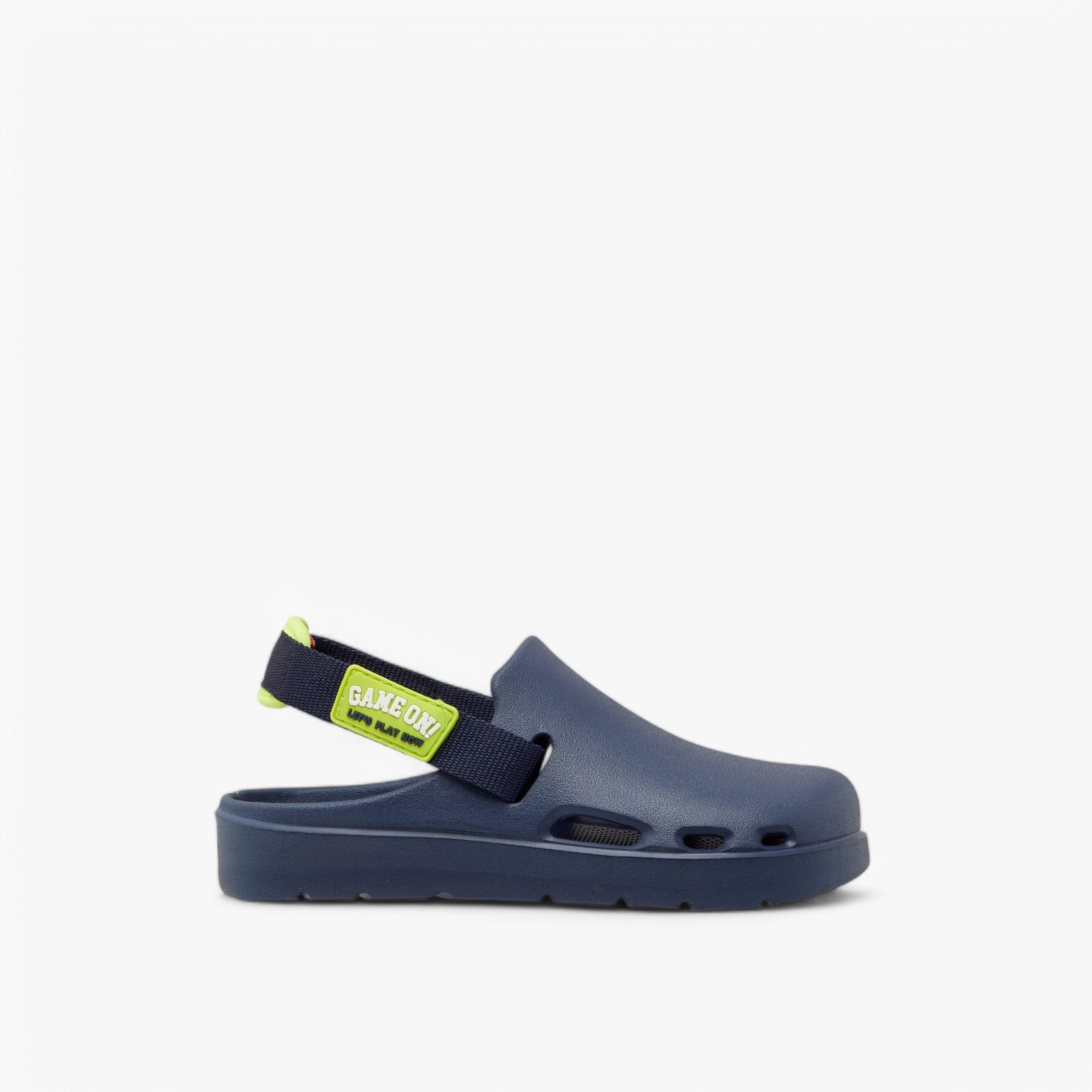 Aqua Applique Detail Clogs with Backstrap-boys-shoes-sandals-image-3