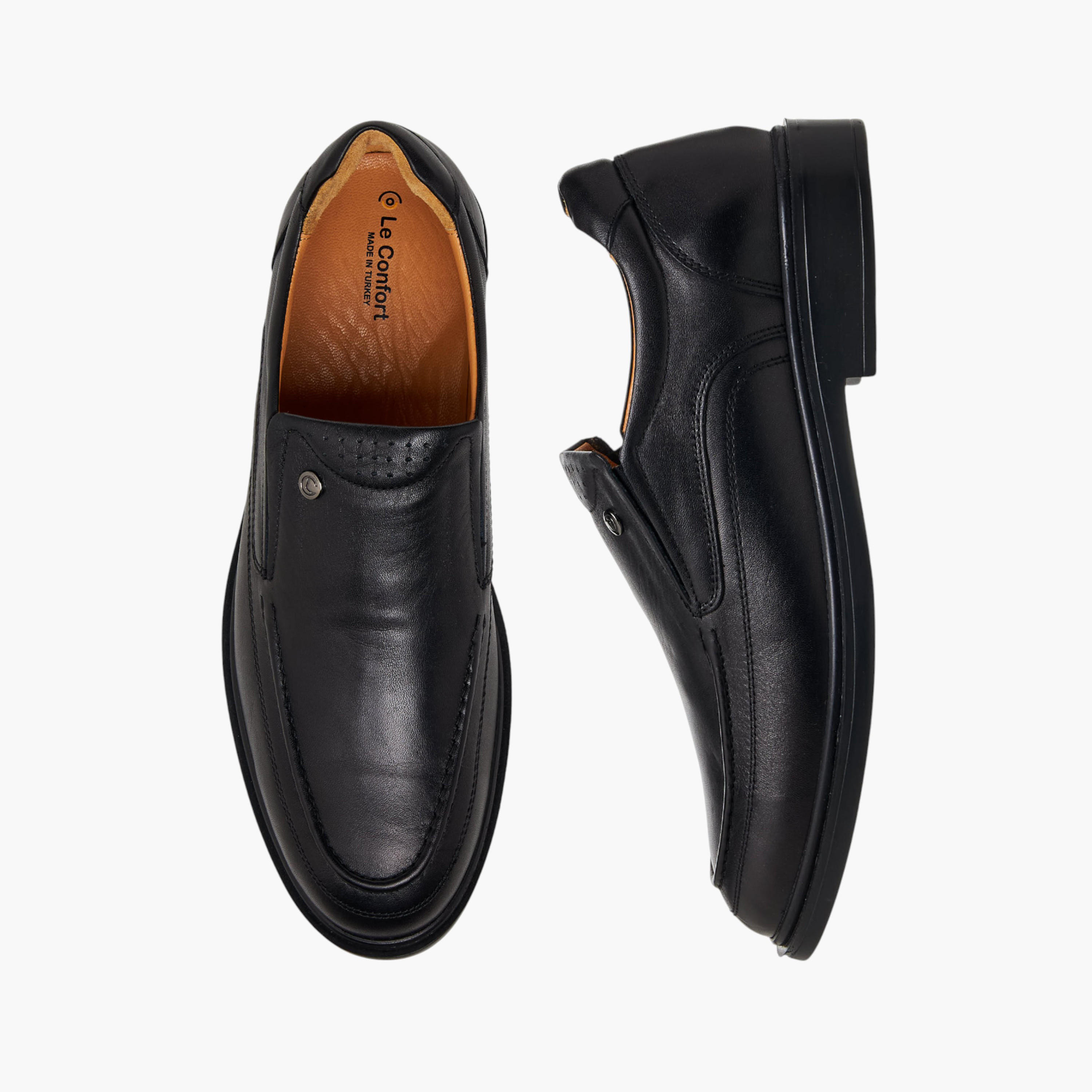 Le Confort Men Slip-On Leather Loafers-men-shoes-formalshoes-image-1