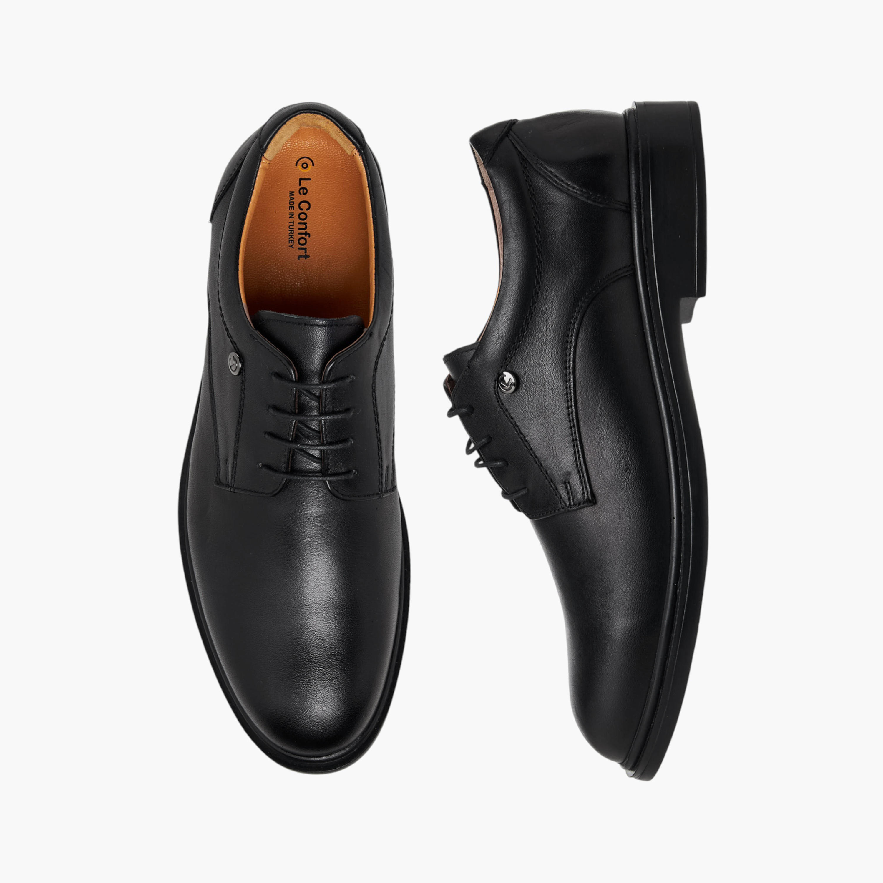 Le Confort Men Lace-Up Leather Derby Shoes-men-shoes-formalshoes-image-1