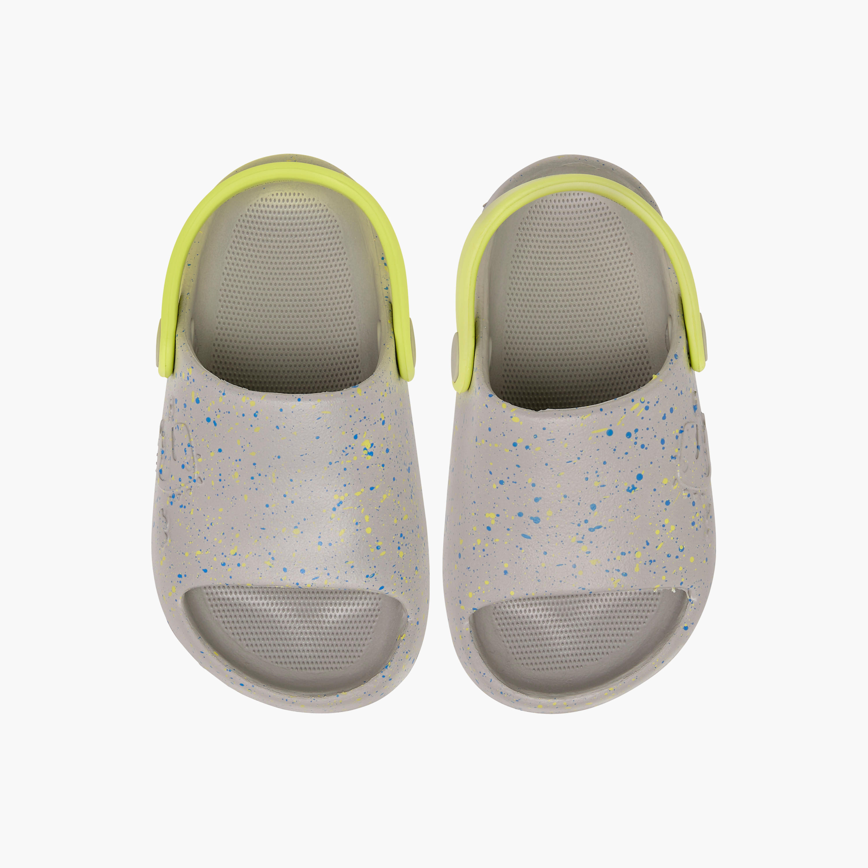Aqua Printed Slides with Backstrap-boys-shoes-sandals-image-1