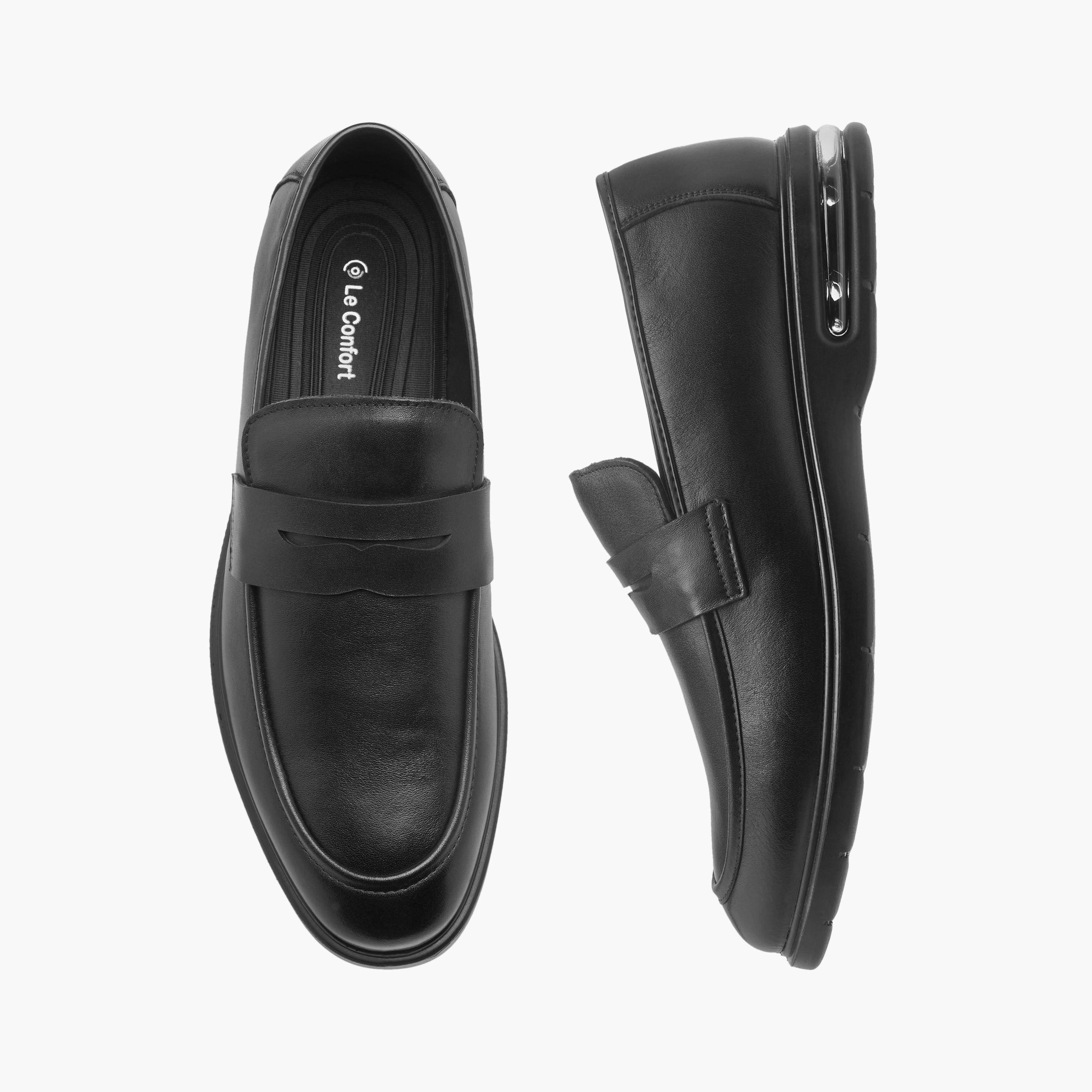 Le Confort Cutout Detail Leather Slip-On Loafers-men-shoes-loafersandmoccasins-image-1