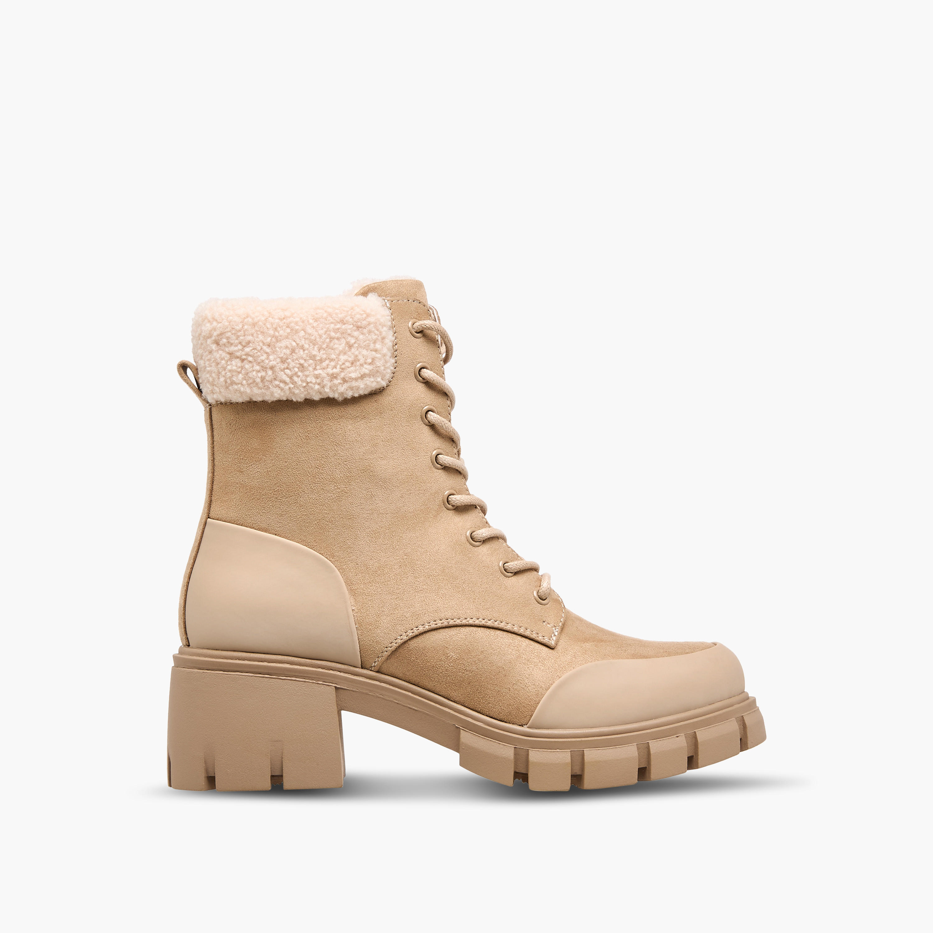 Missy Women's Fur Detail High Ankle Boots-women-shoes-boots-image-3
