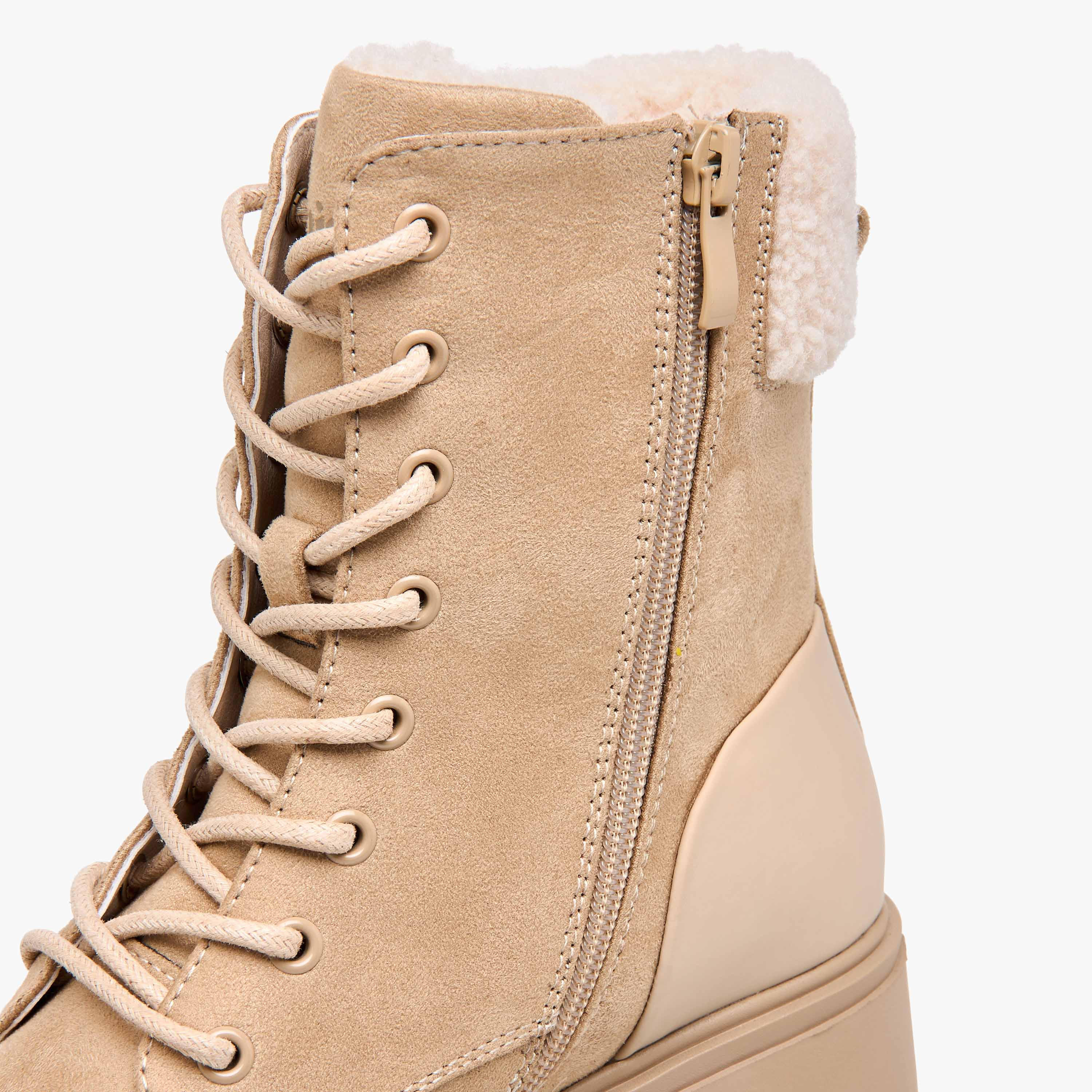 Missy Women's Fur Detail High Ankle Boots-women-shoes-boots-image-5