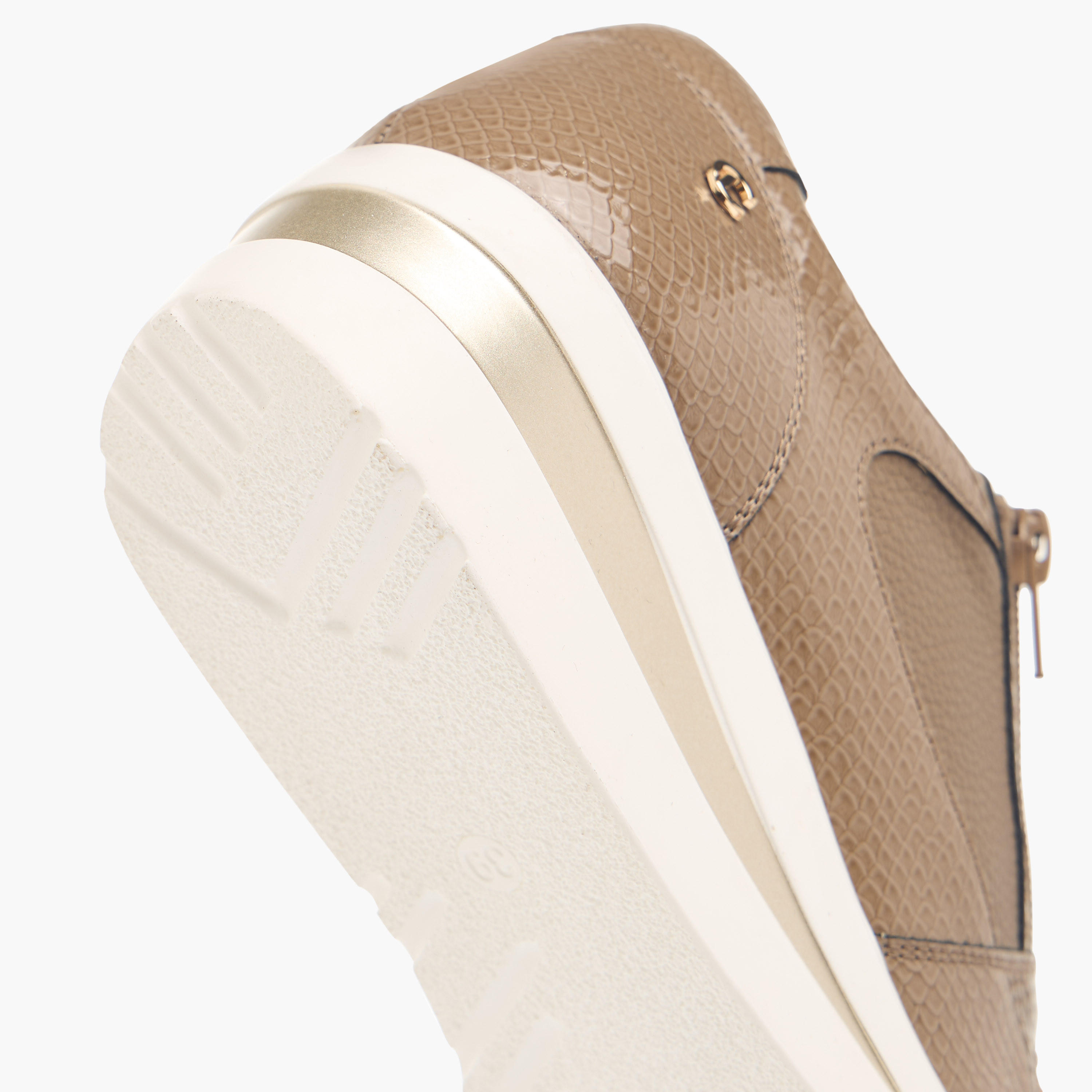 Le Confort Panelled Wedge Heeled Comfort Sneakers with Lace-Up Closure-women-shoes-sneakers-image-5