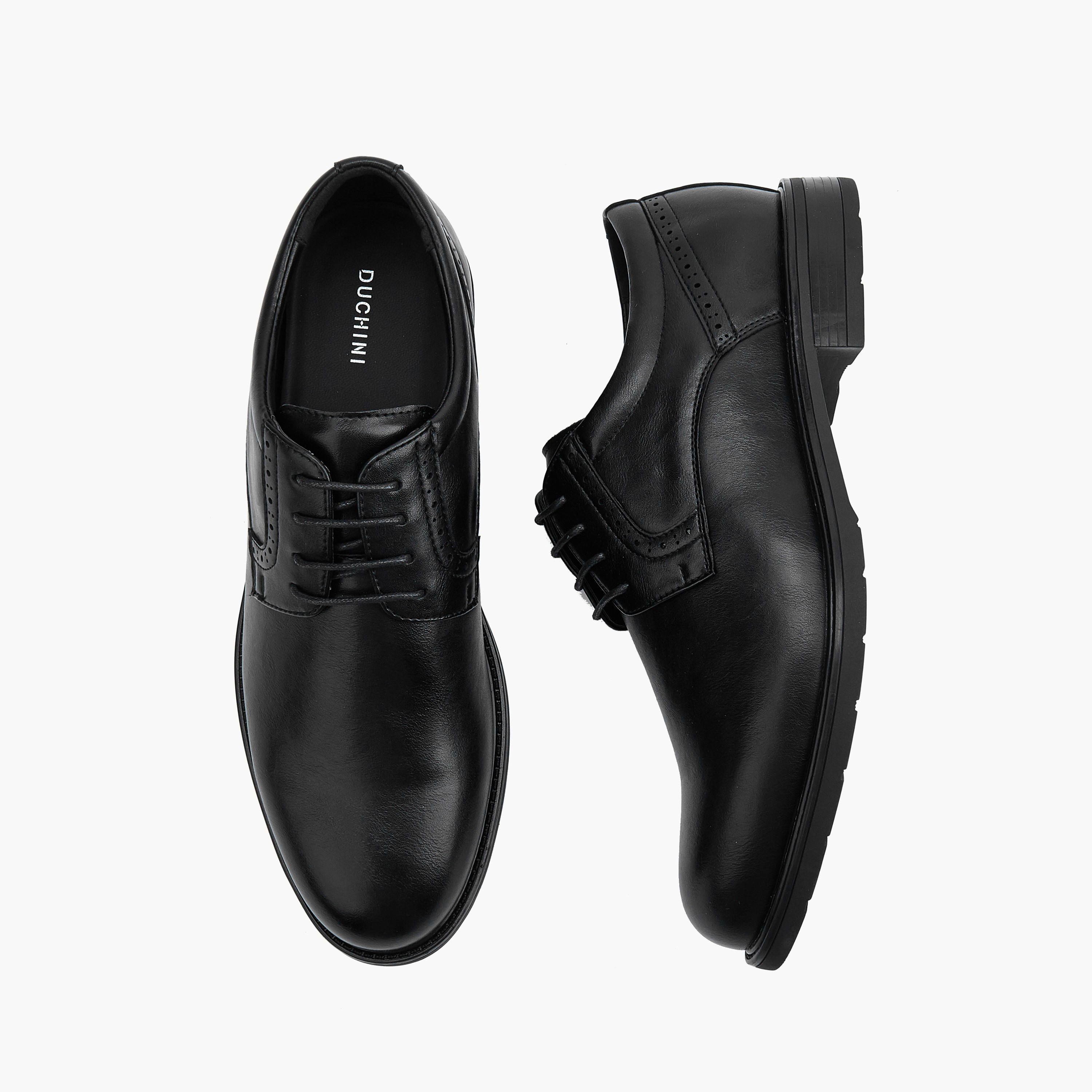 Duchini Solid Lace-Up Derby Shoes-men-shoes-formalshoes-image-1