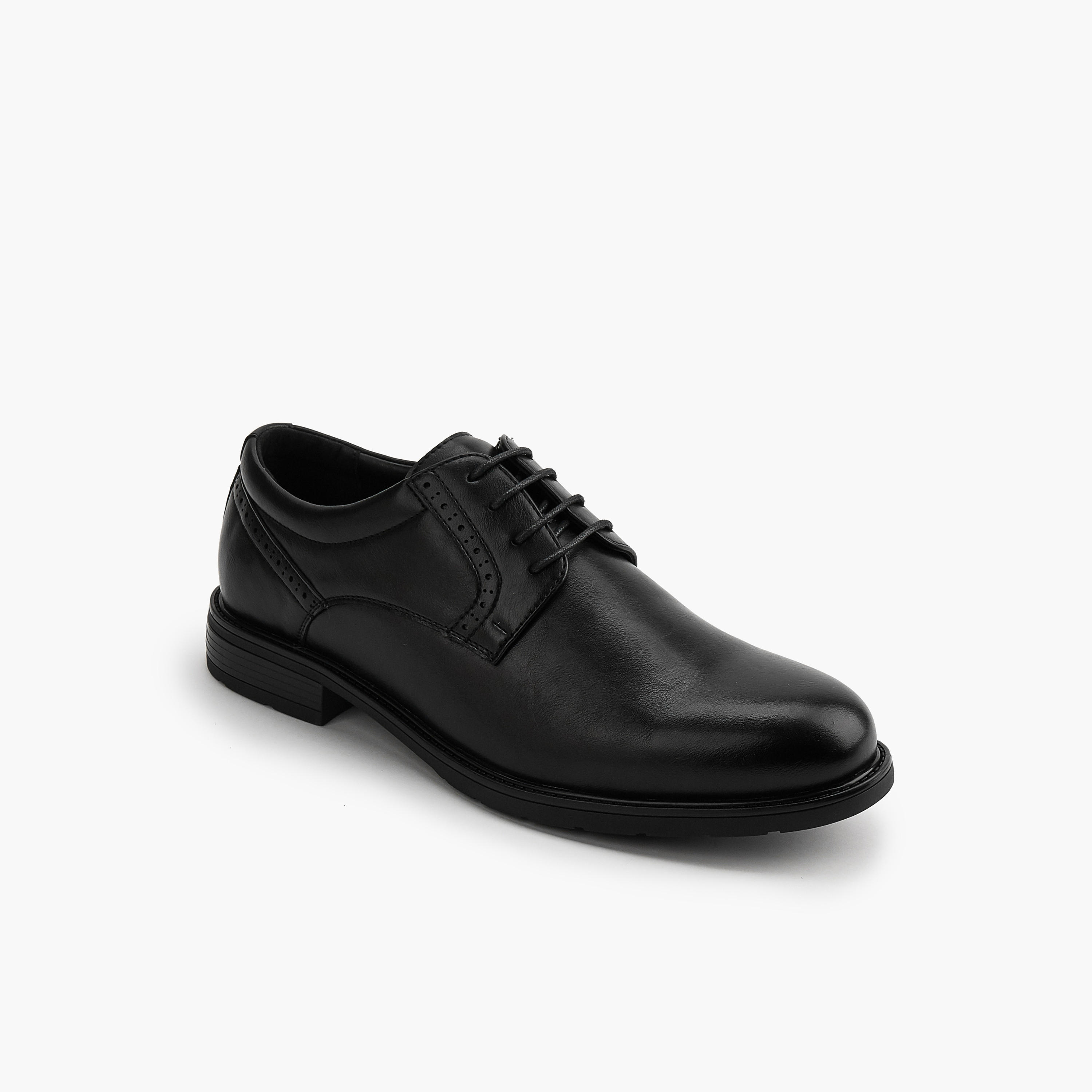 Duchini Solid Lace-Up Derby Shoes-men-shoes-formalshoes-image-2