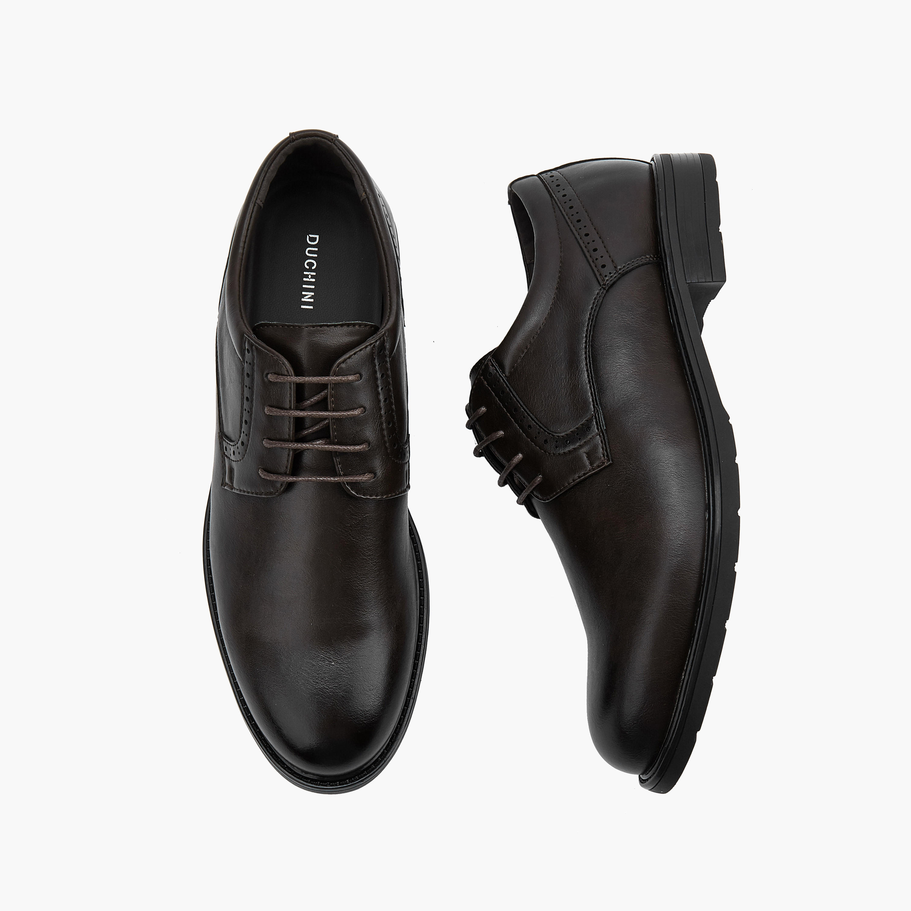 Duchini Solid Lace-Up Derby Shoes-men-shoes-formalshoes-image-1