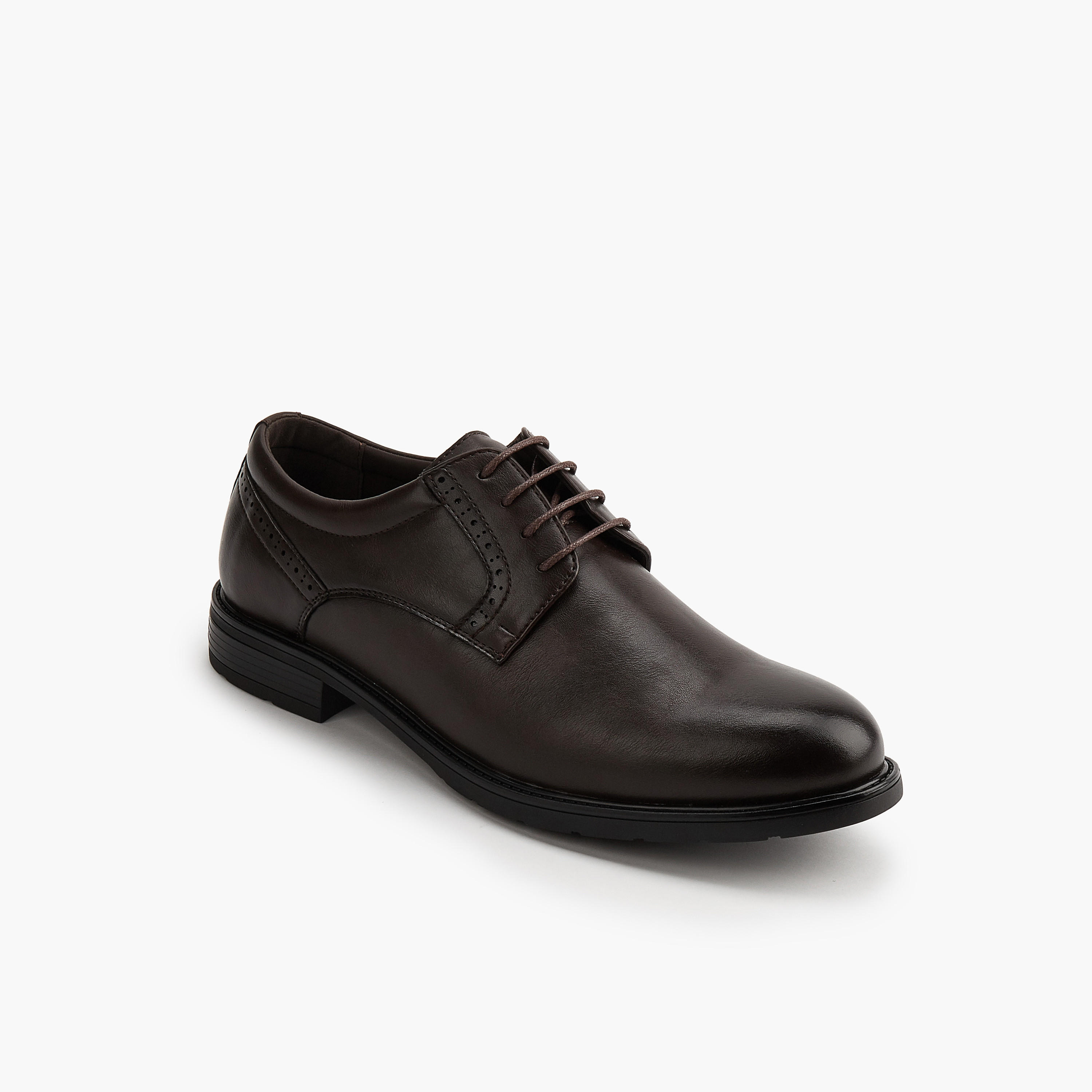 Duchini Solid Lace-Up Derby Shoes-men-shoes-formalshoes-image-2