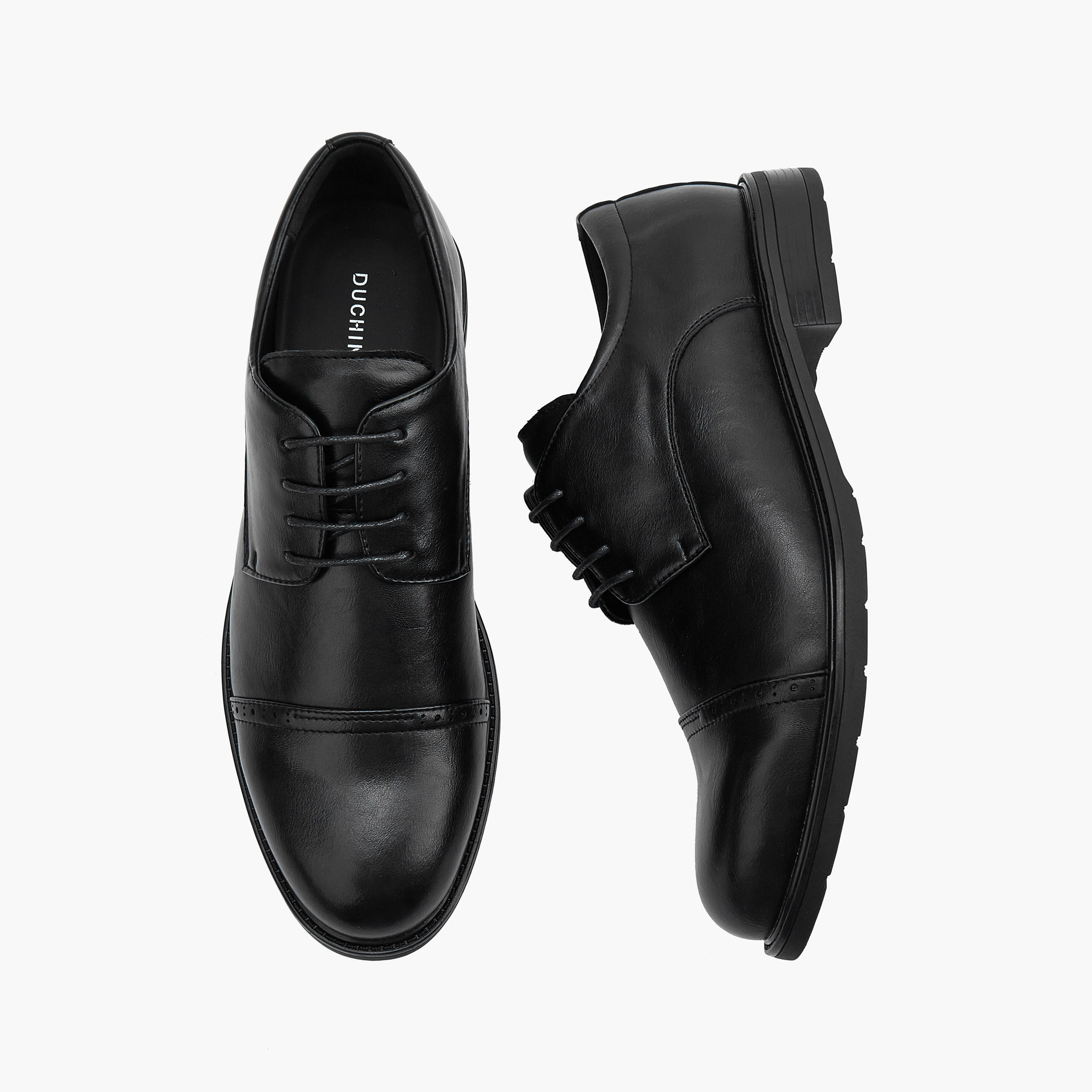 Duchini Men's Solid Lace-Up Derby Shoes-men-shoes-formalshoes-image-1