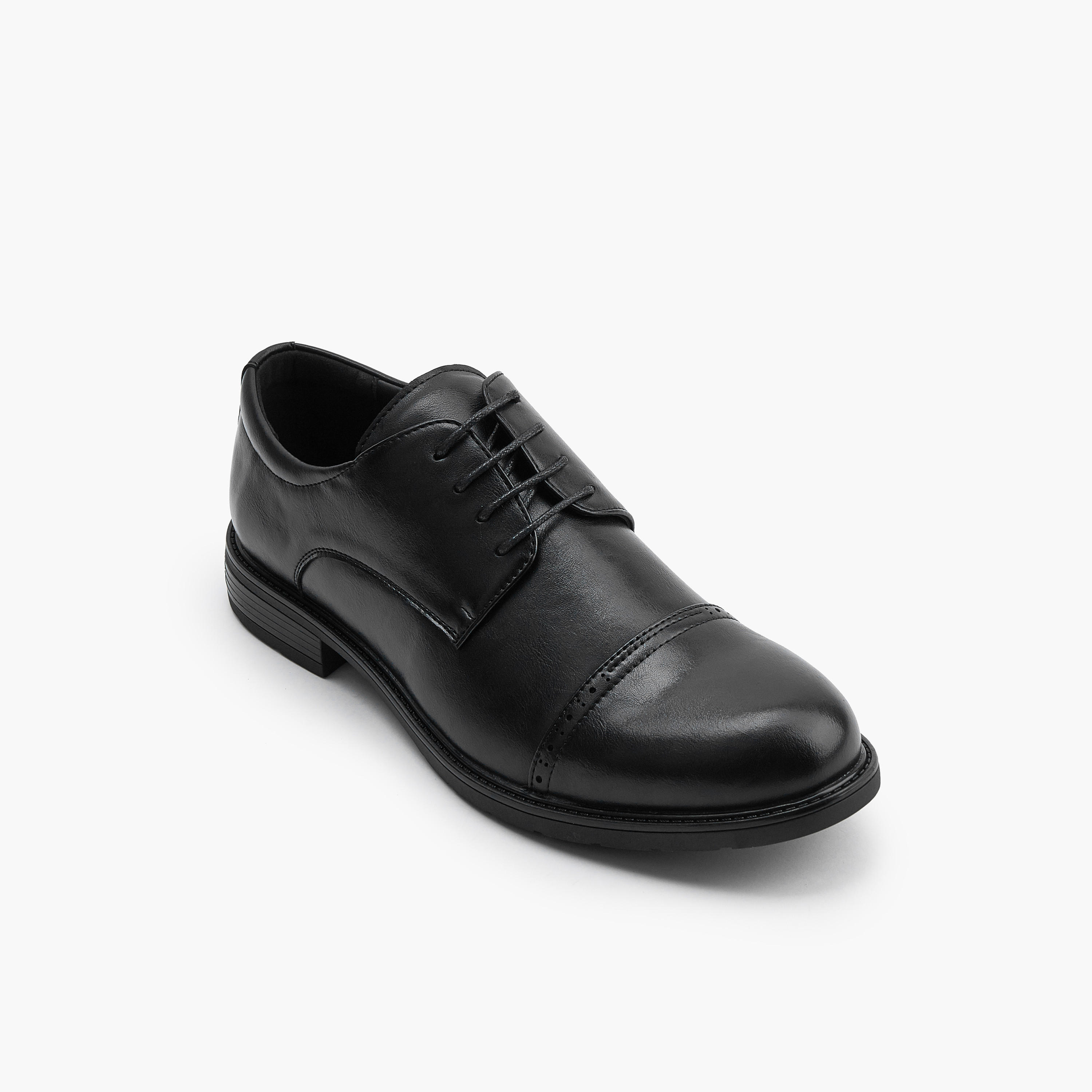Duchini Men's Solid Lace-Up Derby Shoes-men-shoes-formalshoes-image-3