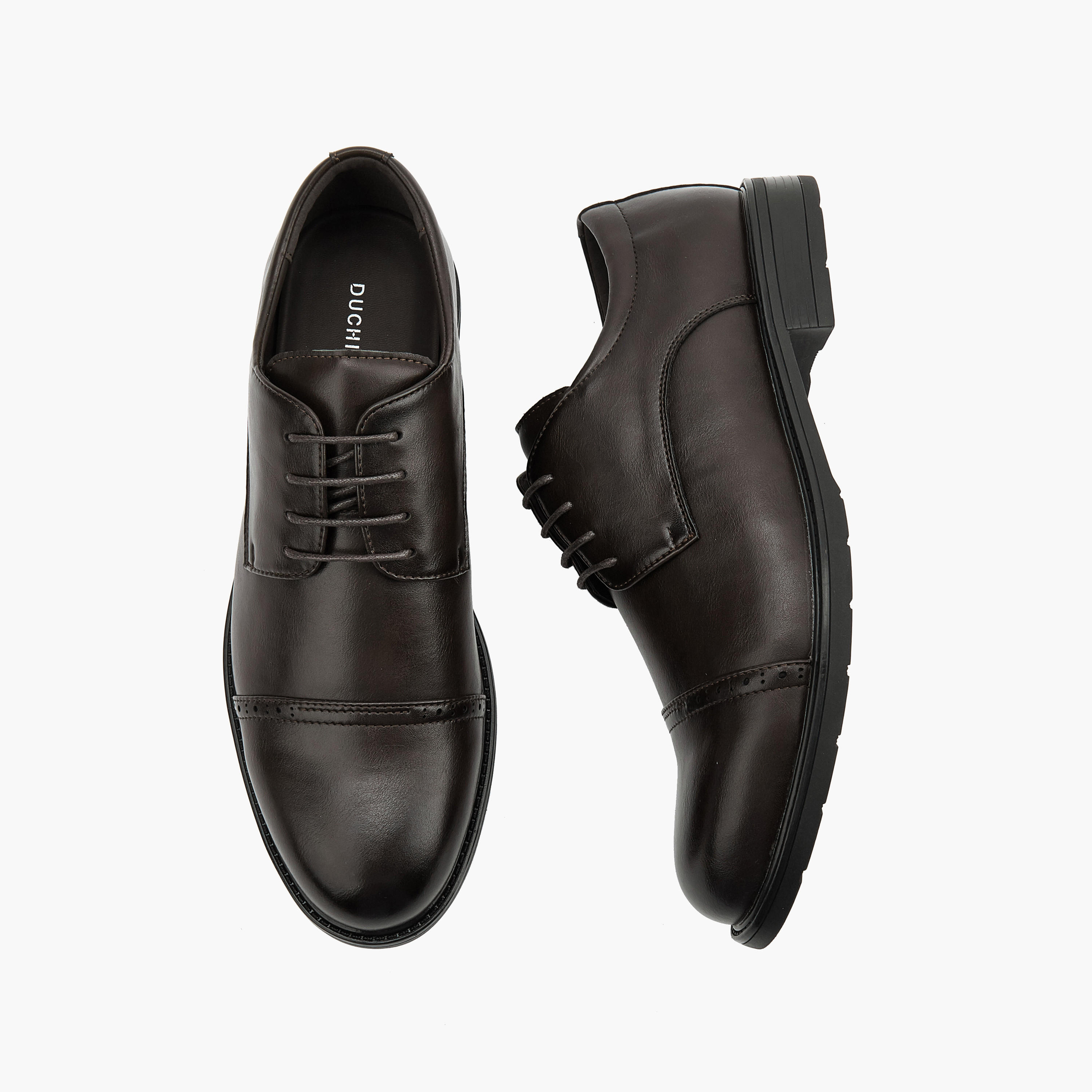 Duchini Men's Solid Lace-Up Derby Shoes-men-shoes-formalshoes-image-1