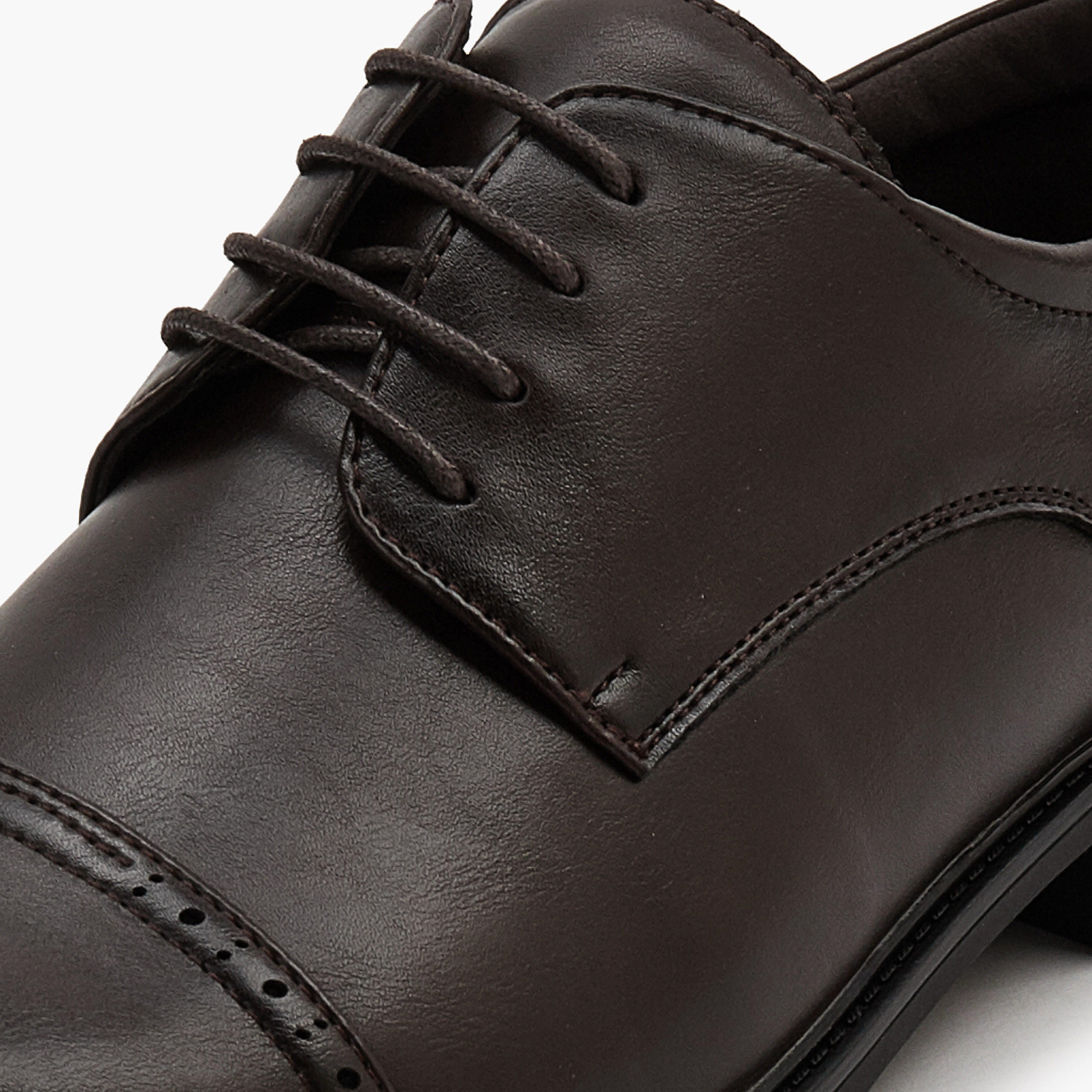 Duchini Men's Solid Lace-Up Derby Shoes-men-shoes-formalshoes-image-4