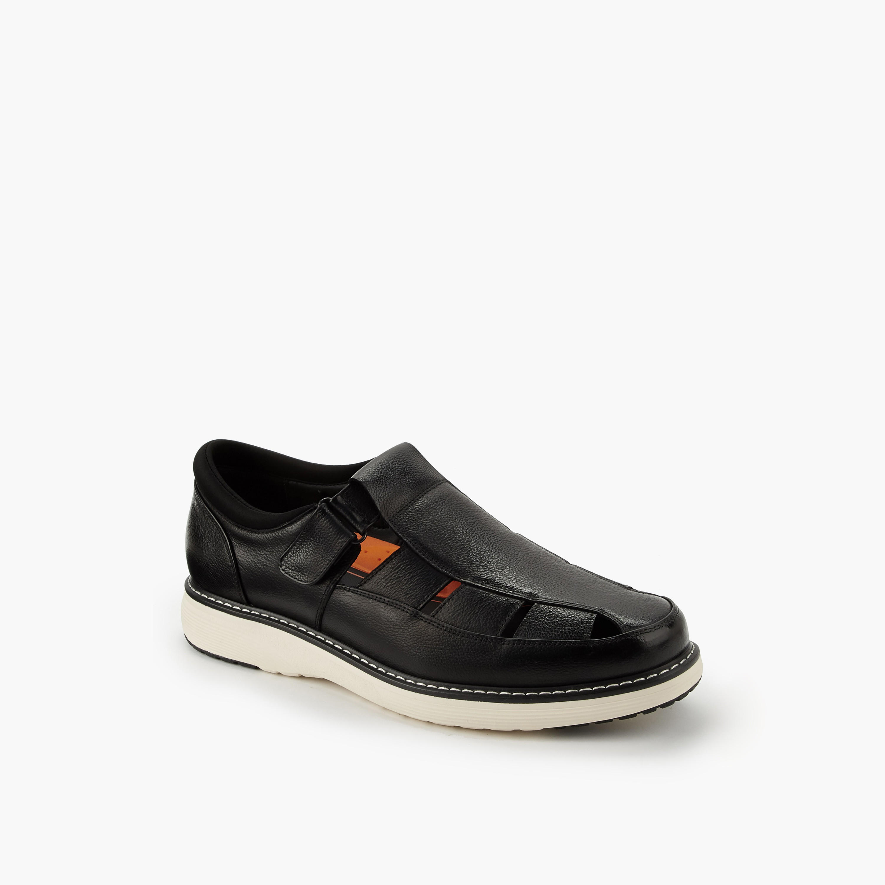 Le Confort Men Textured Fisherman Sandals-men-shoes-sandals-image-2