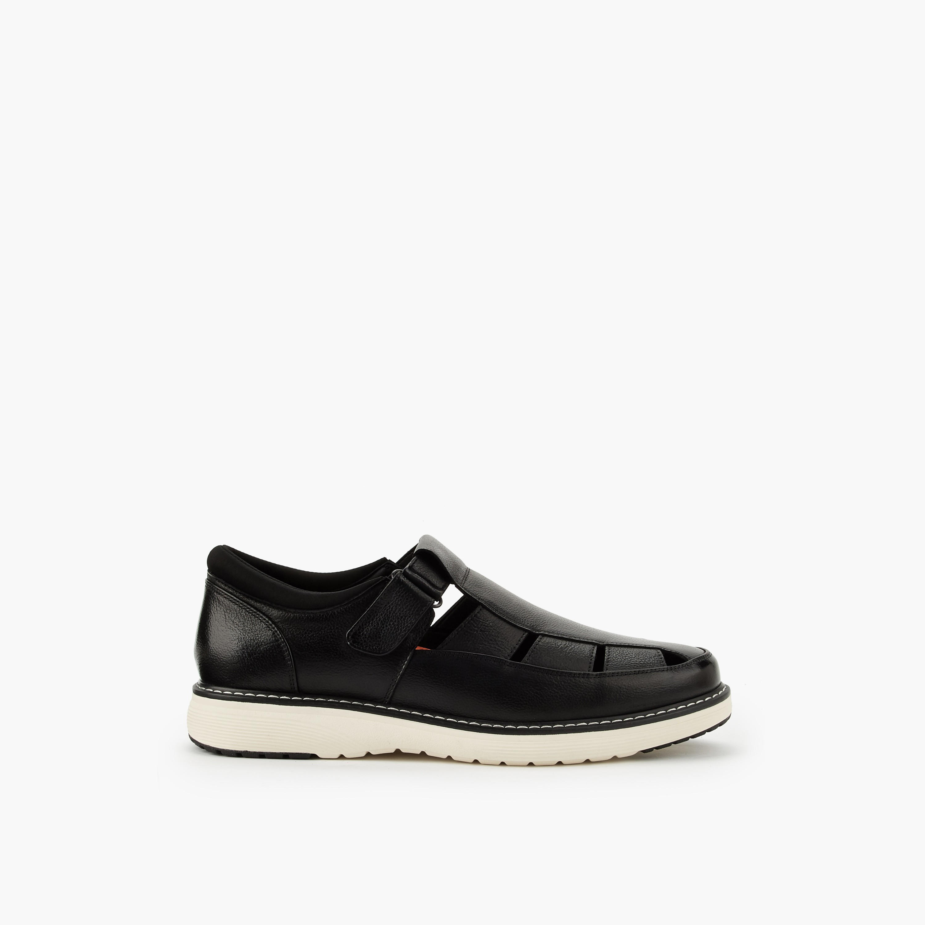 Le Confort Men Textured Fisherman Sandals-men-shoes-sandals-image-3