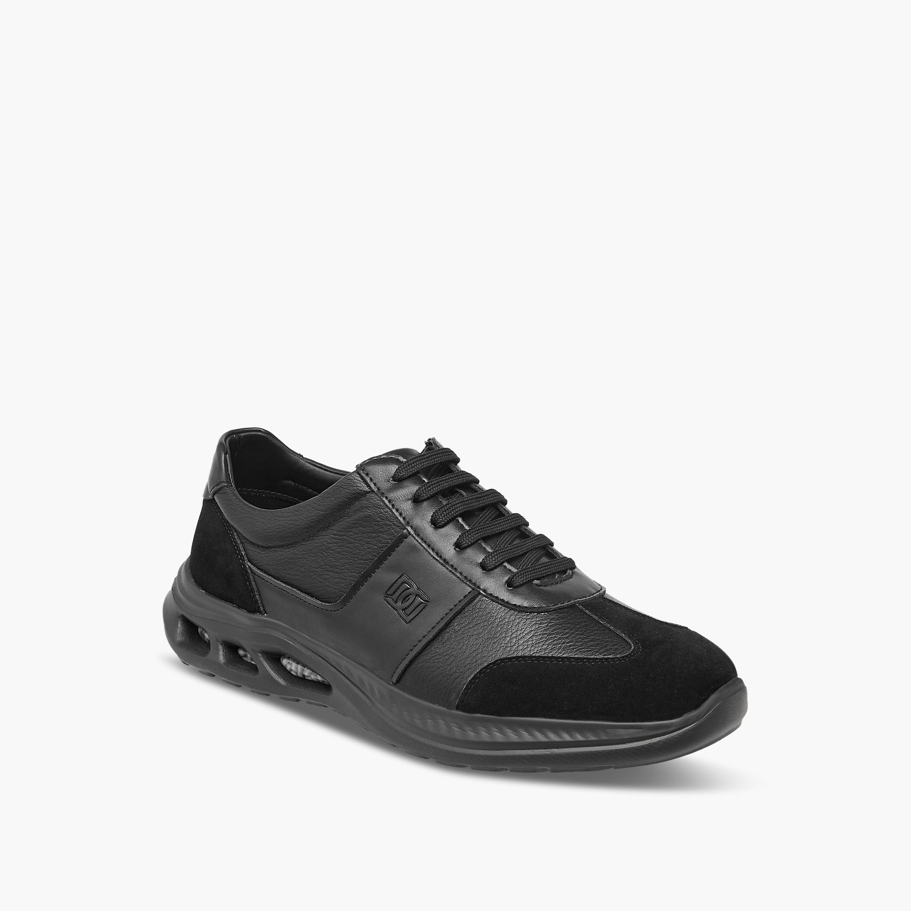 Duchini Men's Panelled Lace-Up Sneakers-men-shoes-sneakers-image-2