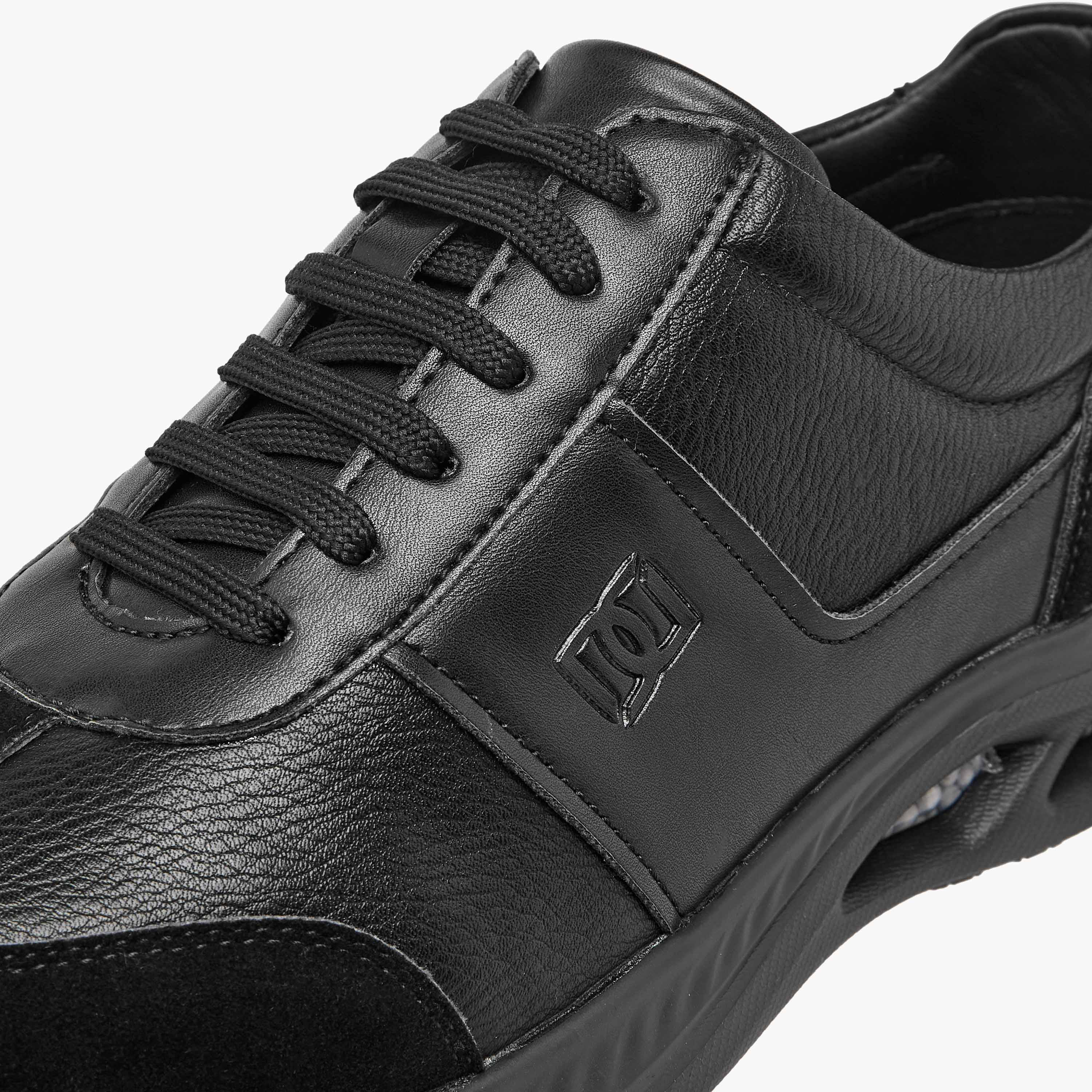 Duchini Men's Panelled Lace-Up Sneakers-men-shoes-sneakers-image-4