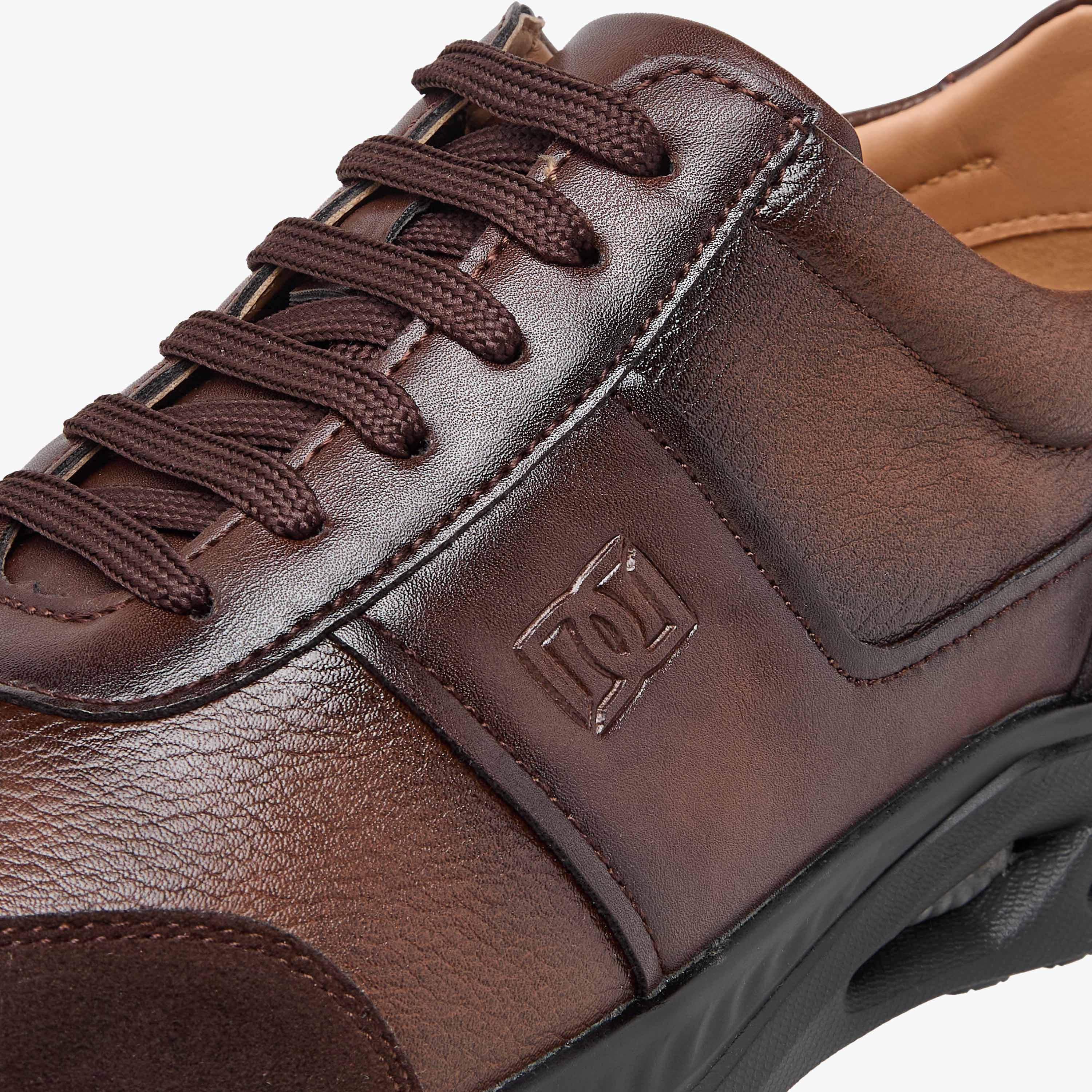 Duchini Men's Panelled Lace-Up Sneakers-men-shoes-sneakers-image-4