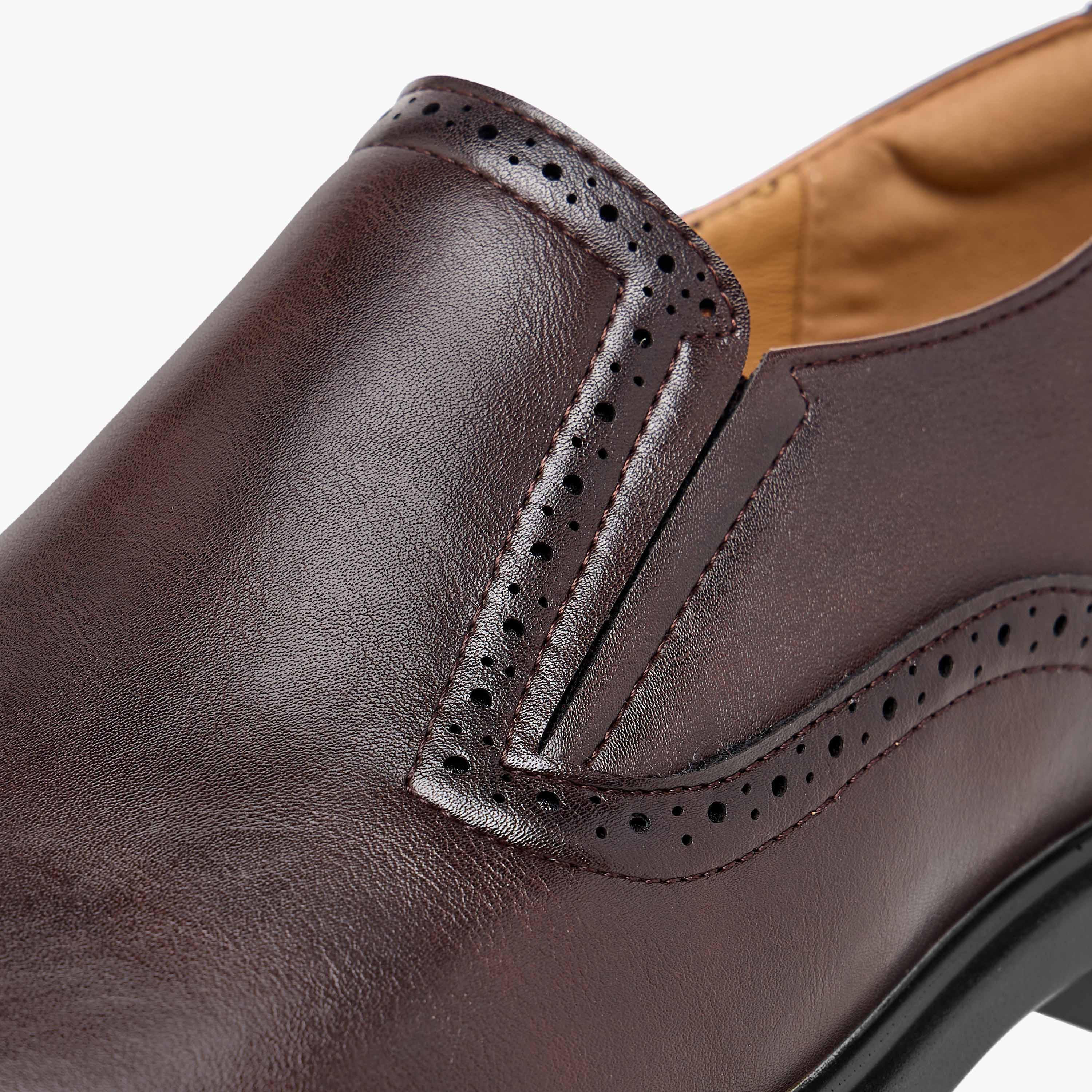 Duchini Men's Textured Slip-On Loafers-men-shoes-loafersandmoccasins-image-4