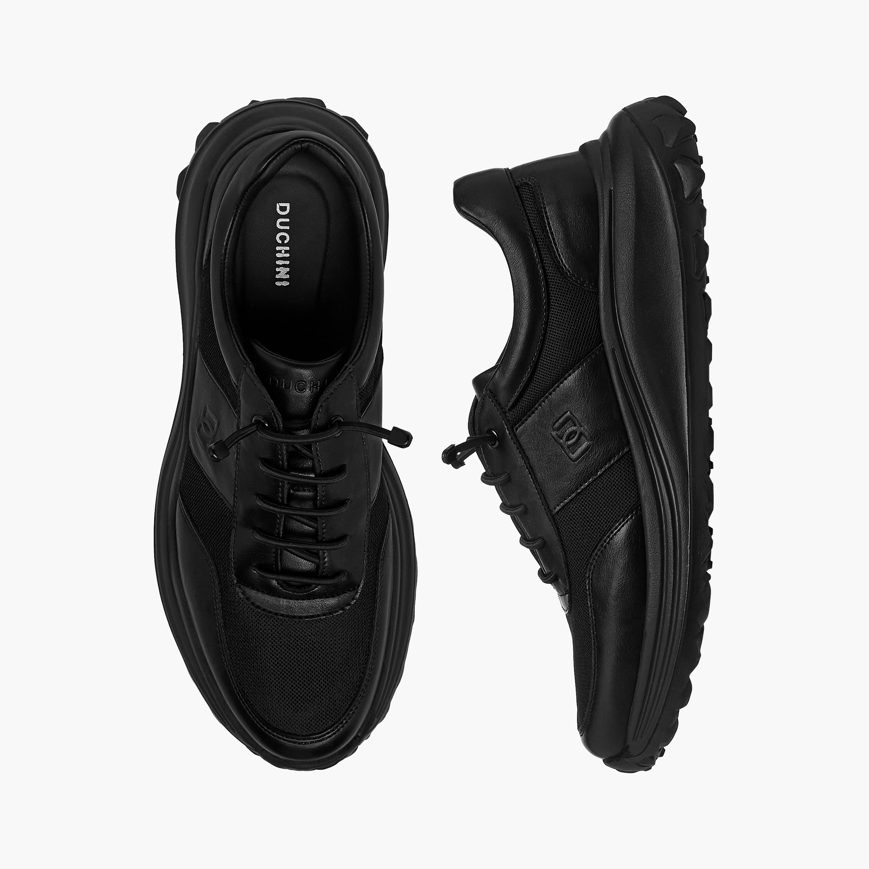Duchini Men's Panelled Lace-Up Sneakers-men-shoes-sneakers-image-1