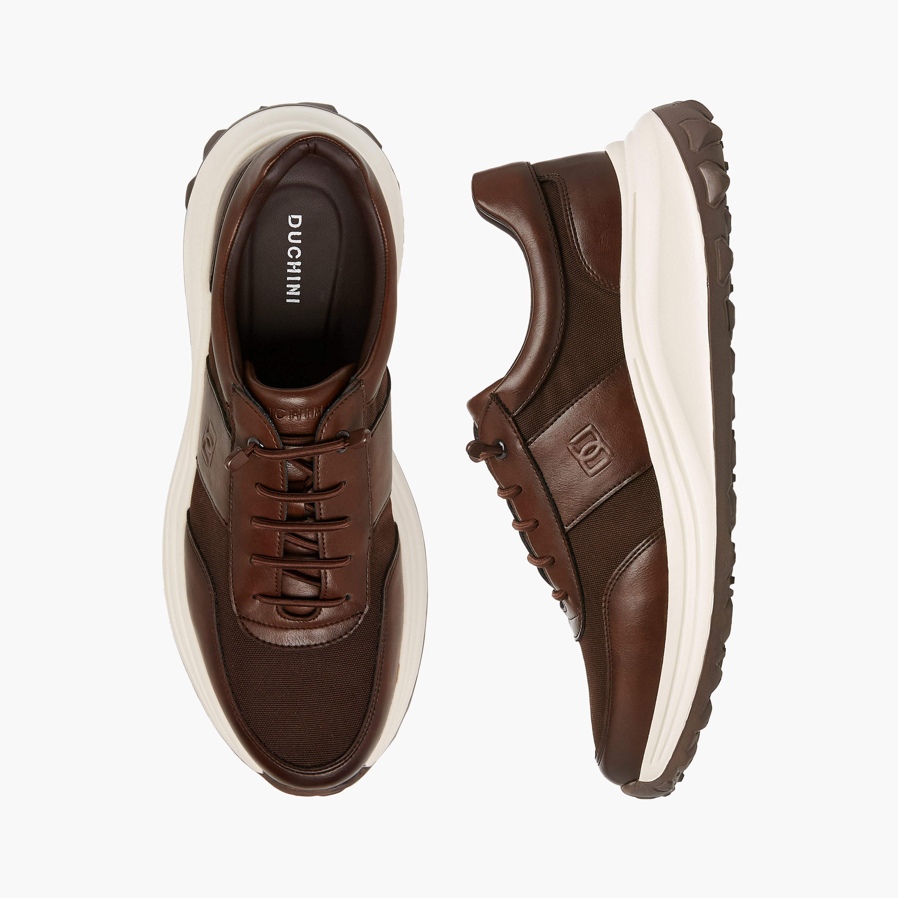 Duchini Men's Panelled Lace-Up Sneakers-men-shoes-sneakers-image-1