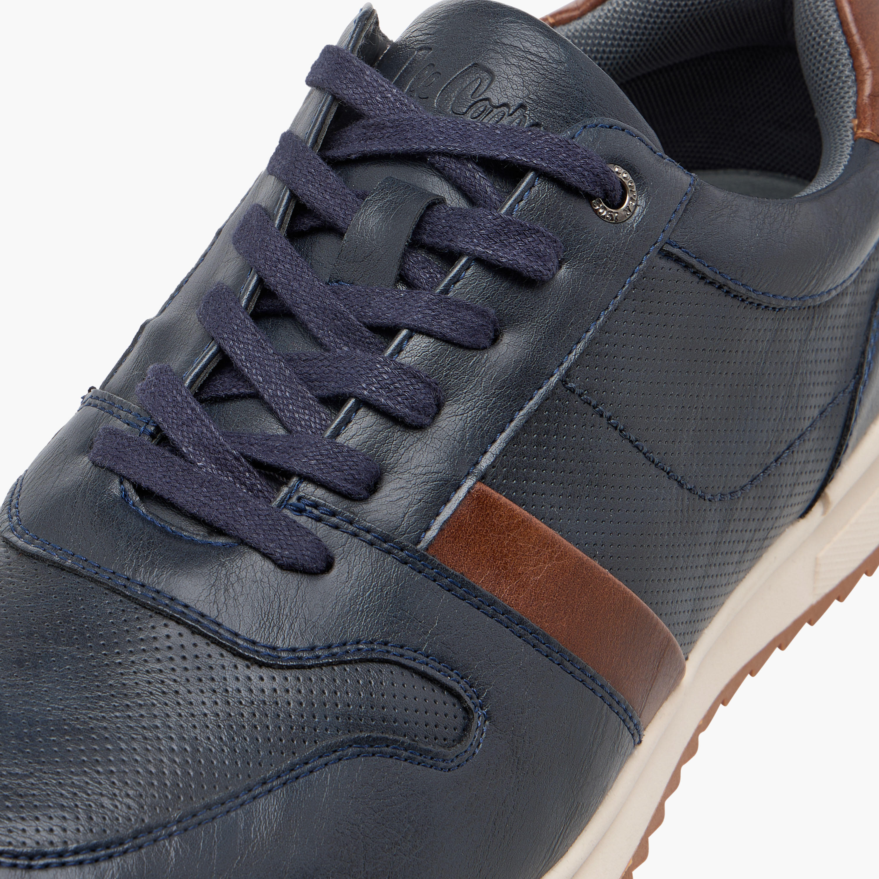 Lee Cooper Men's Panelled Lace-Up Sneakers-men-shoes-sneakers-image-4