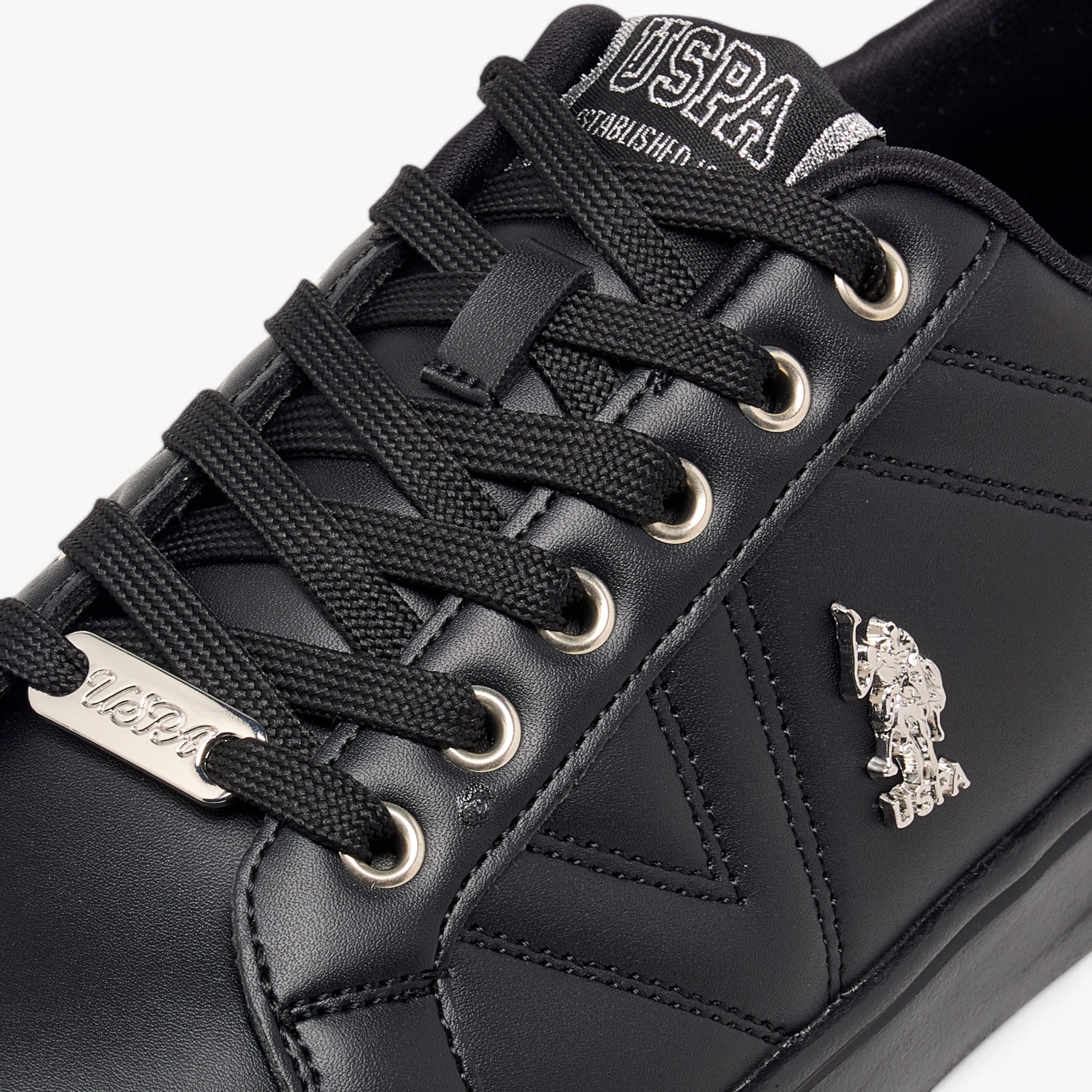 U.S. Polo Assn Women's Logo Detail Sneakers with Lace-Up Closure-women-shoes-sneakers-image-4
