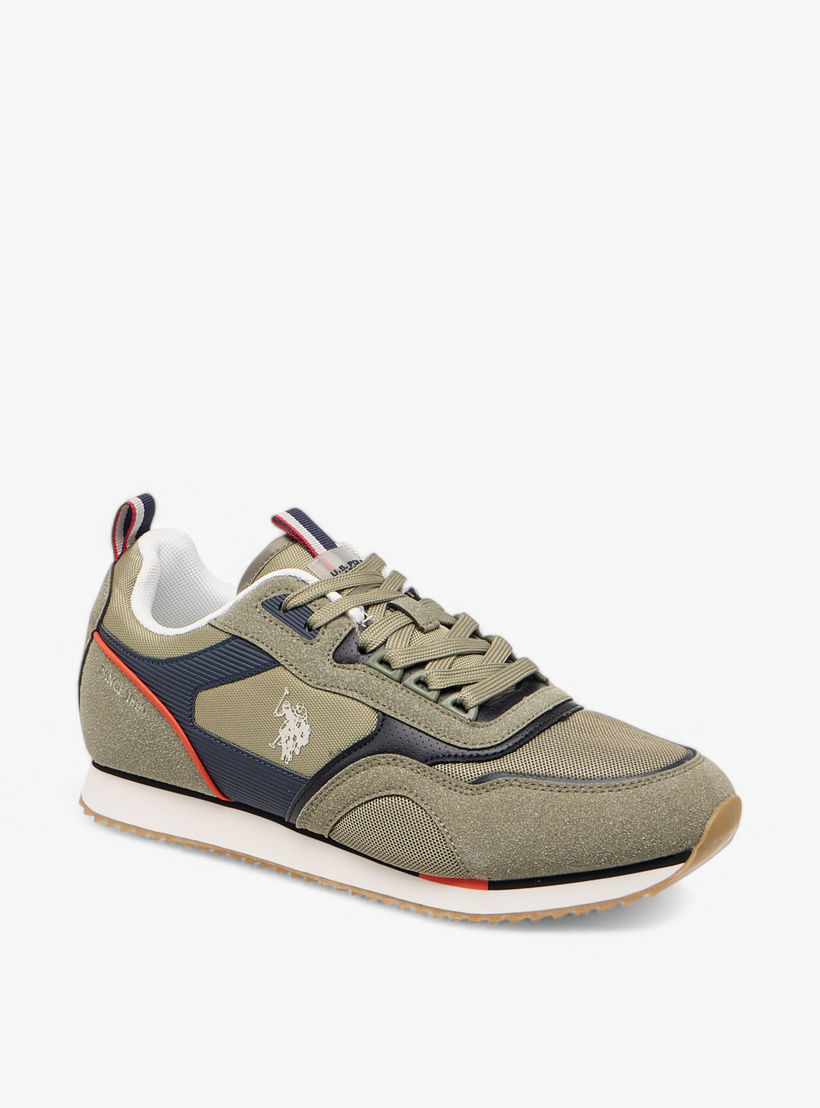 U.S. Polo Assn Men's Logo Detail Sneakers with Lace-Up Closure-men-shoes-sneakers-image-2