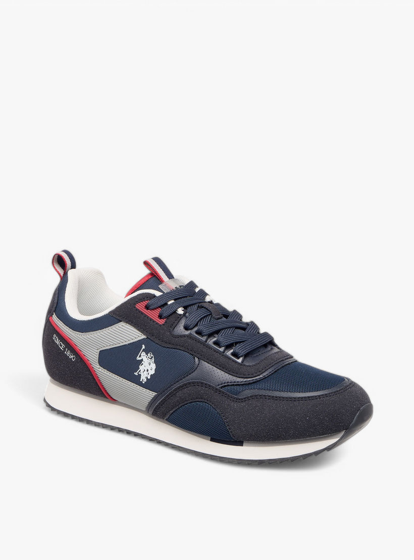 U.S. Polo Assn Men's Logo Detail Sneakers with Lace-Up Closure-men-shoes-sneakers-image-2