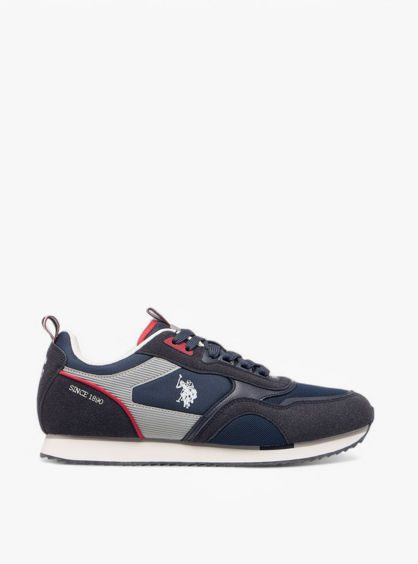 U.S. Polo Assn Men's Logo Detail Sneakers with Lace-Up Closure-men-shoes-sneakers-image-3